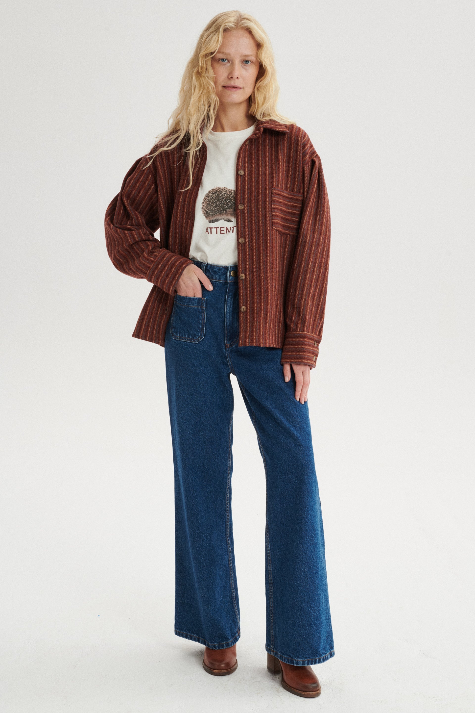 Fernand Koszula wełniana z podszewką