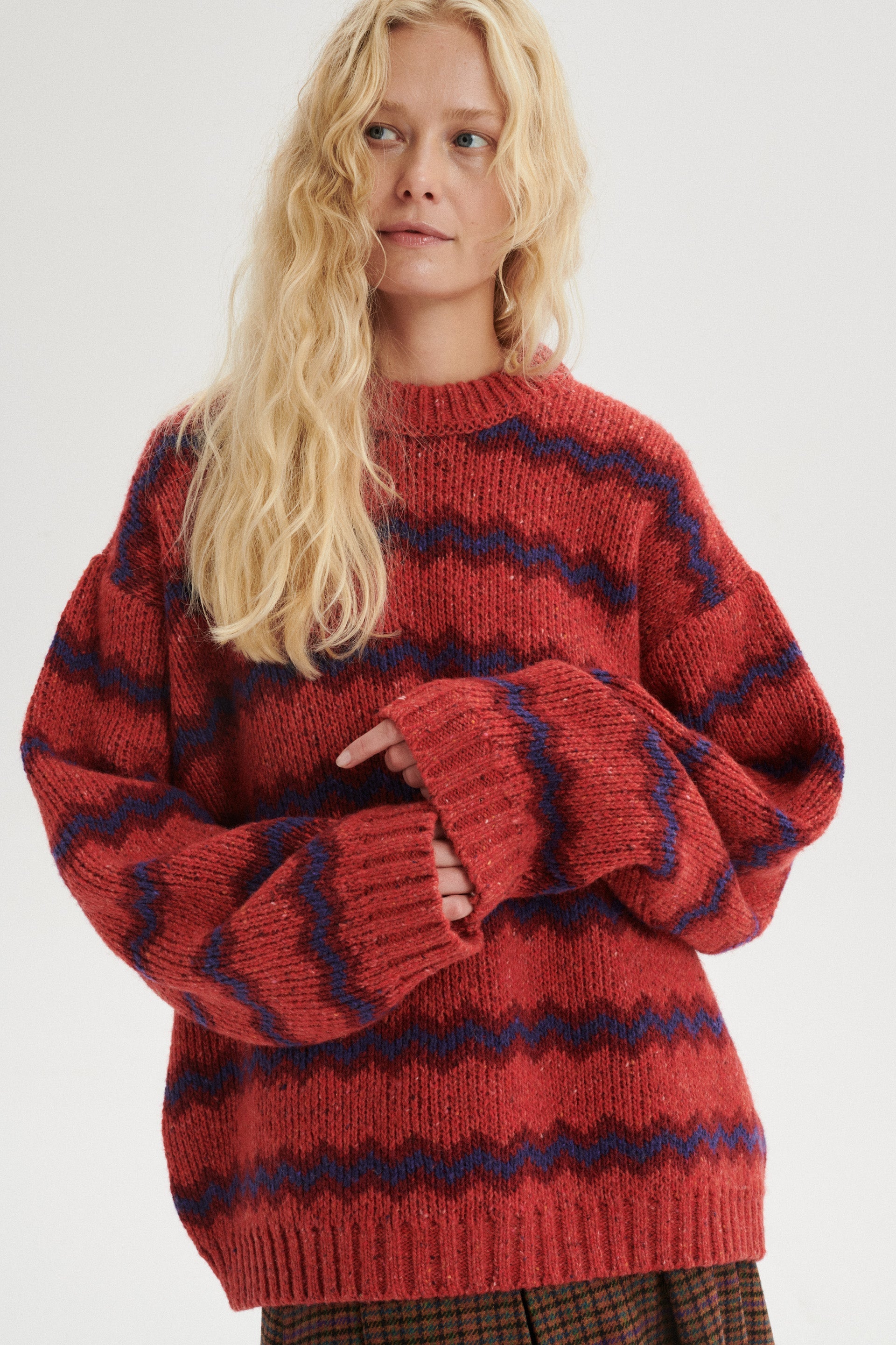 Romain Luźny wełniany sweter