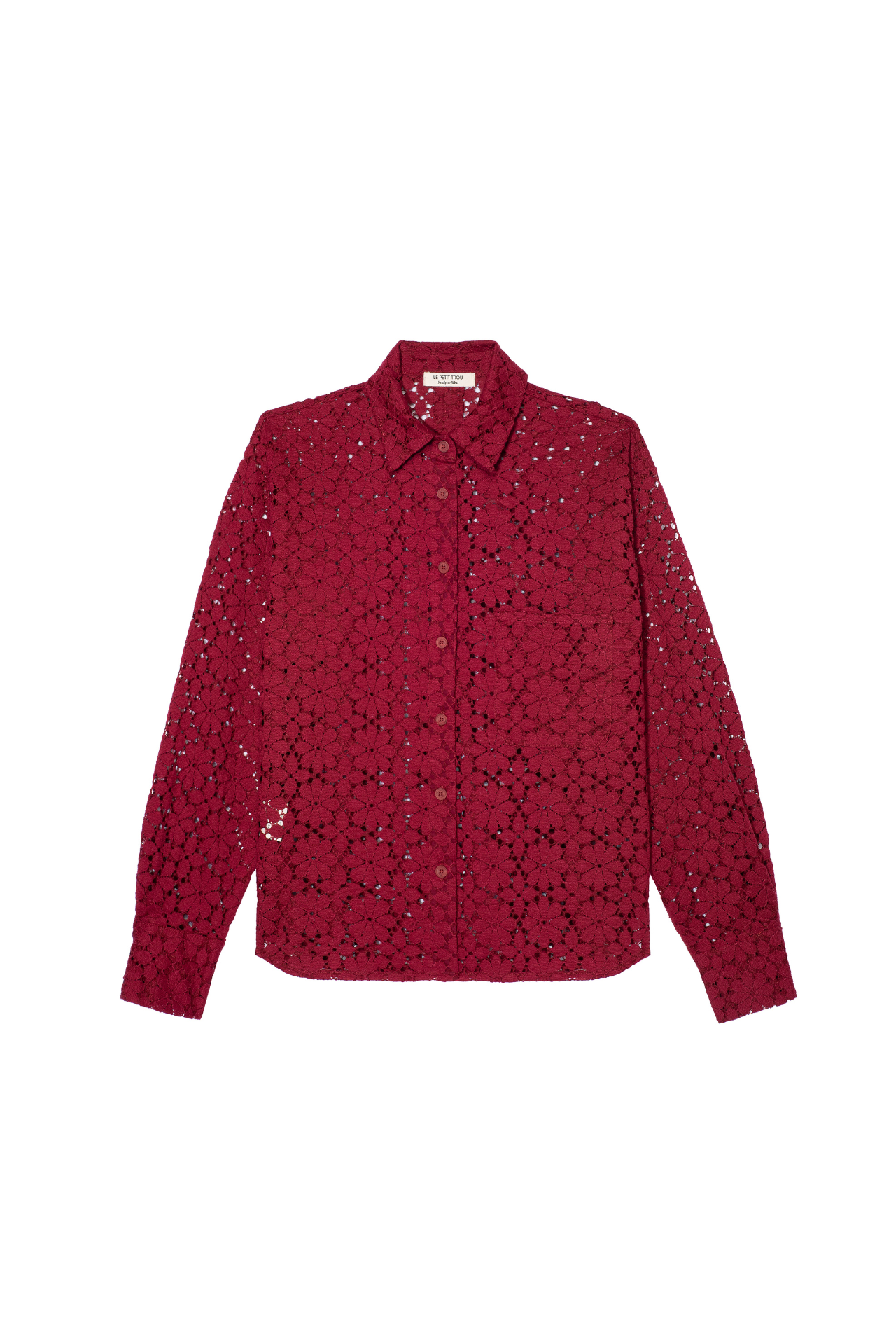 Alma Koszula - burgundy