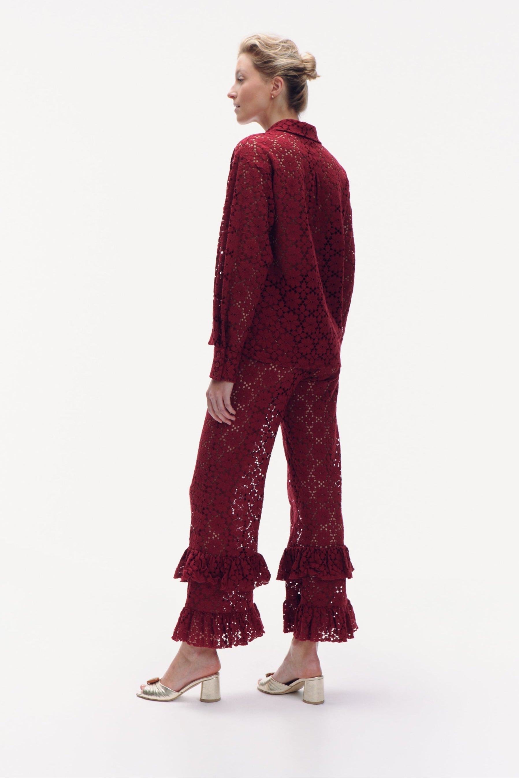Alma Koszula - burgundy