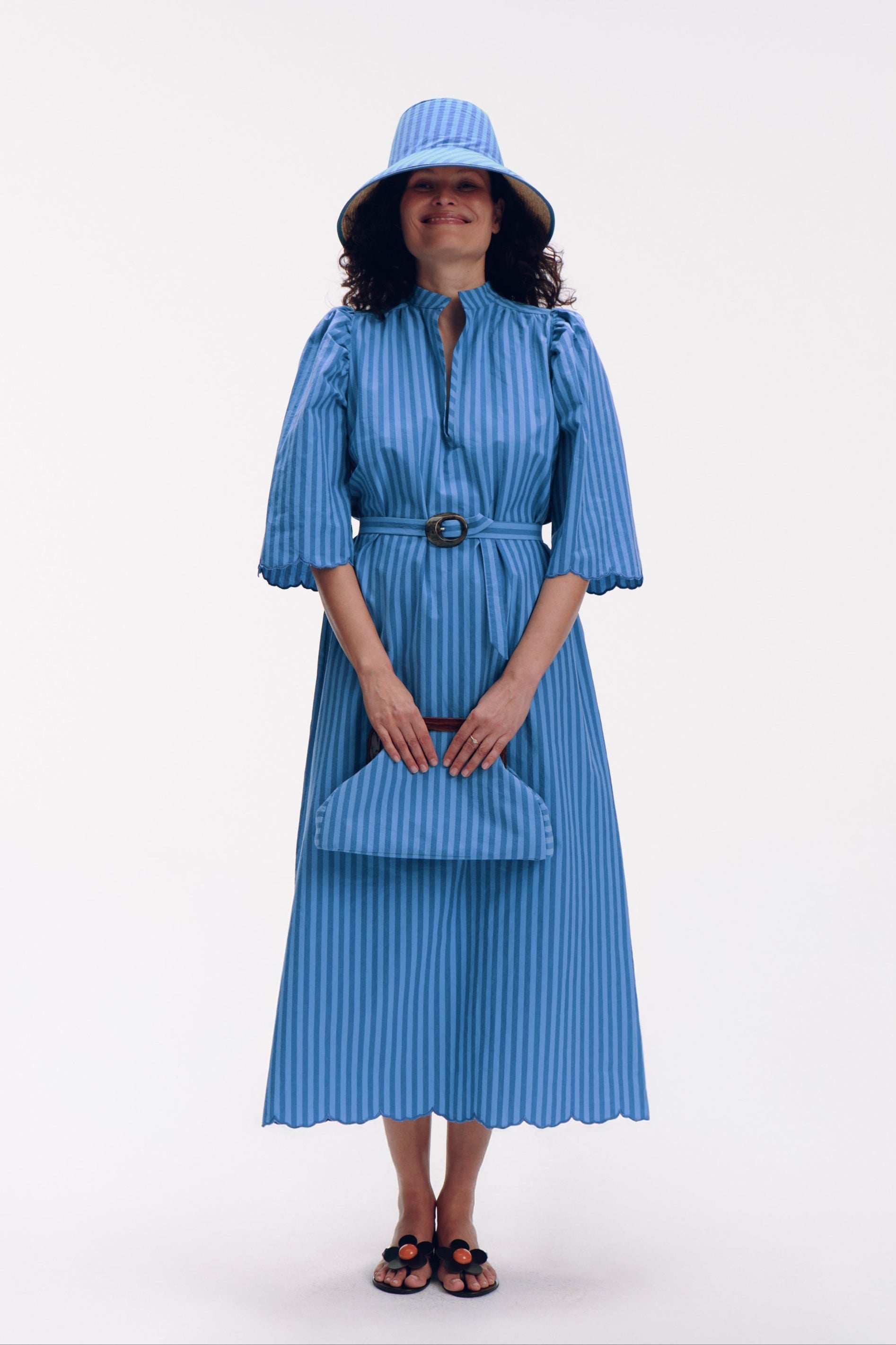 Grand Hat - blue stripes