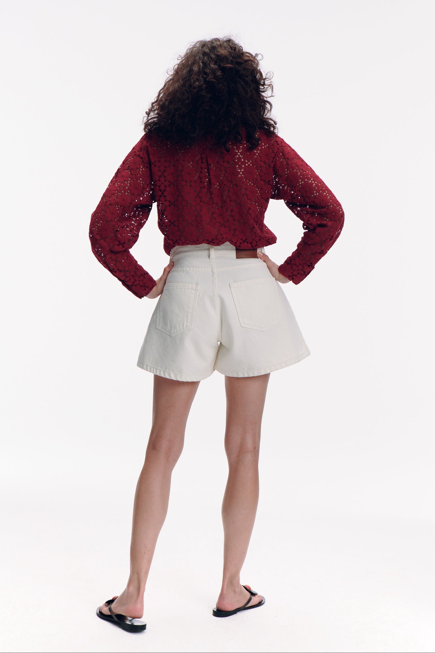 Alma Koszula - burgundy