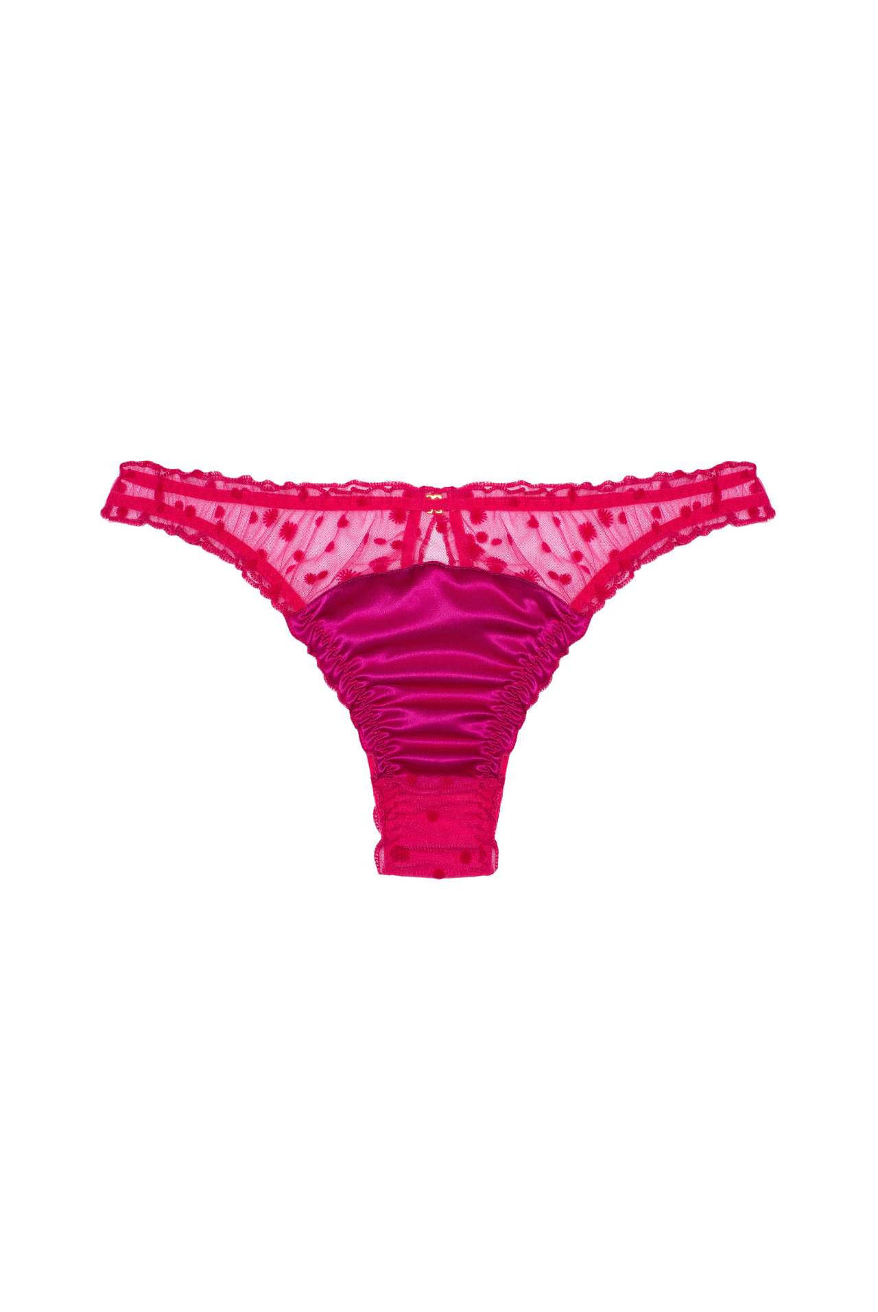 FRAMBOISE Ruffled Briefs with Silk