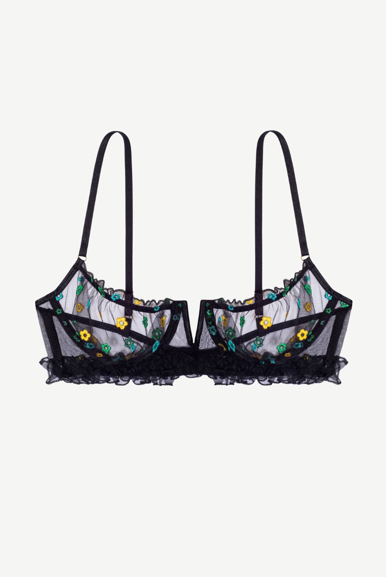 JARDIN marszczony stanik z fiszbiną