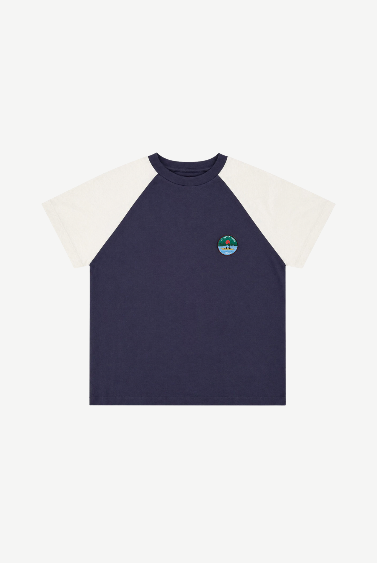 Camp T-shirt z organicznej bawełny z naszywką