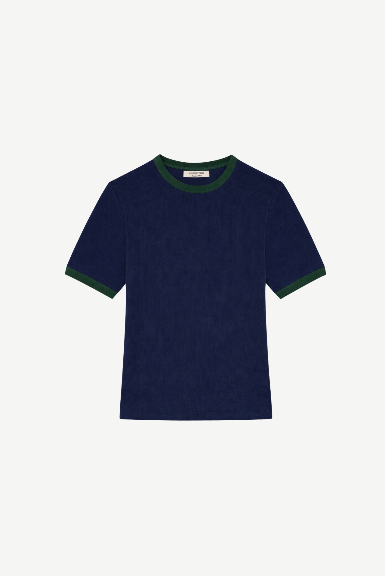 Muller Prążkowany t-shirt z bawełny organicznej