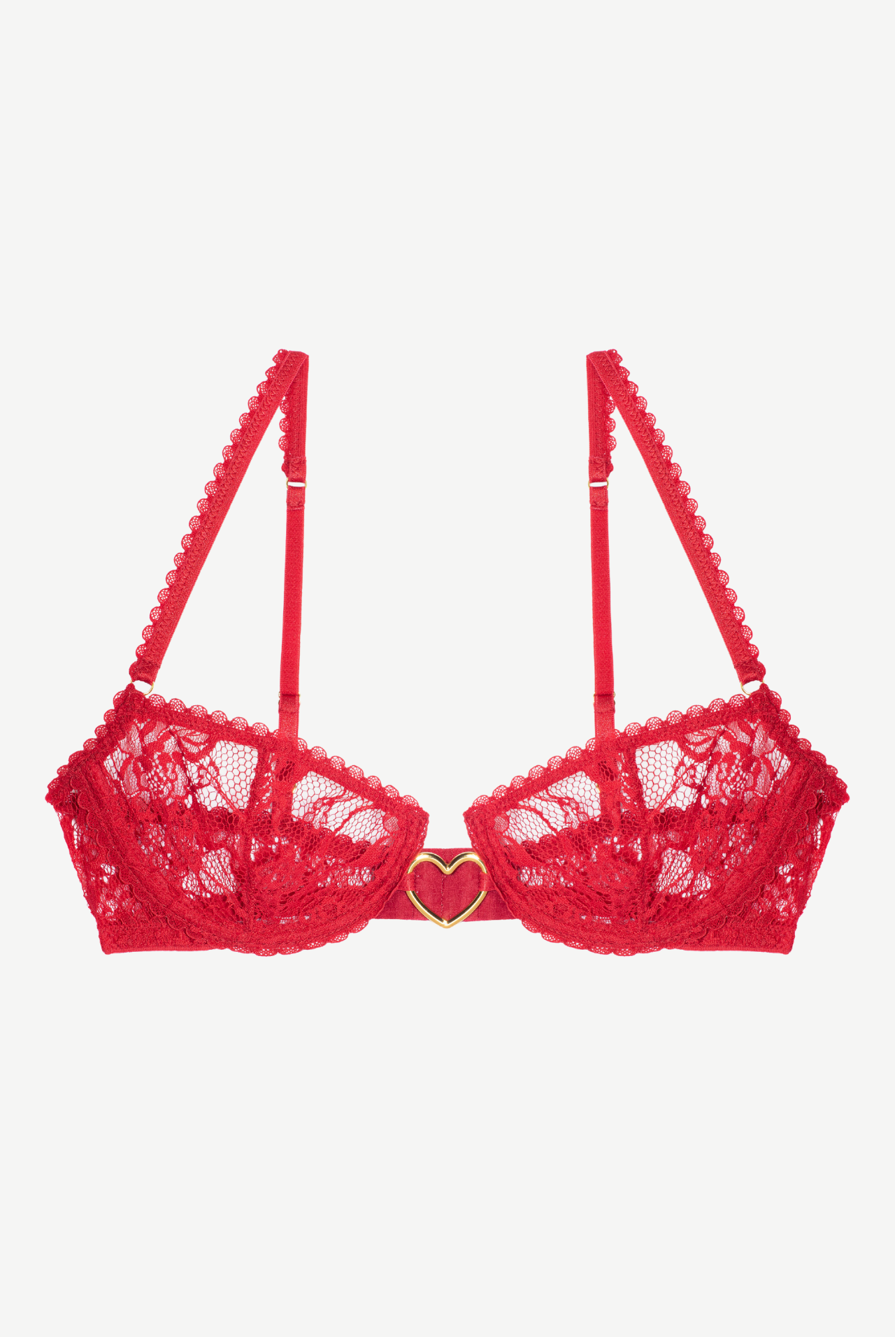 GLACE stanik z fiszbiną i serduszkiem