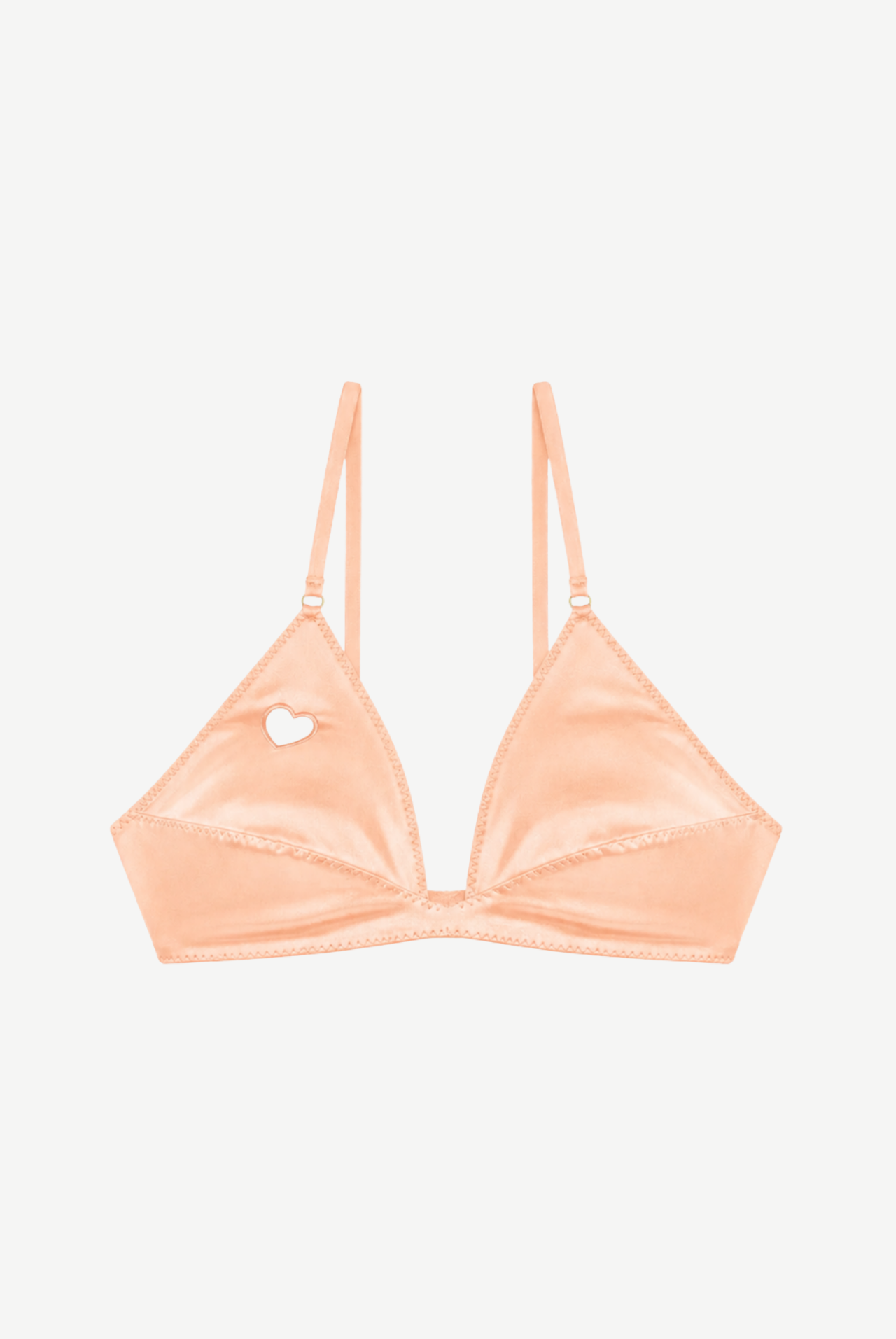 MADONNA miękki stanik satynowy - peach