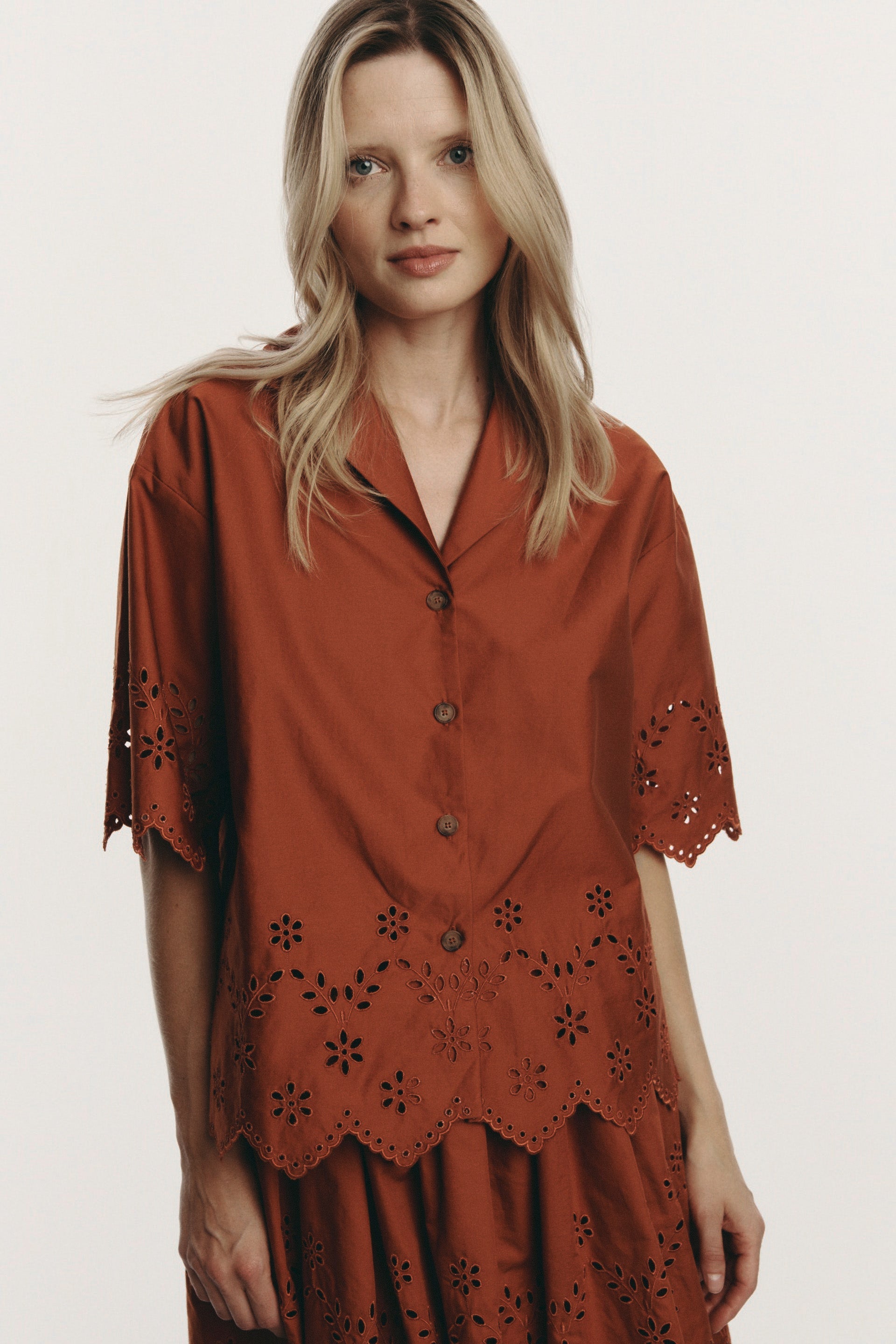 Elio koszula - brick