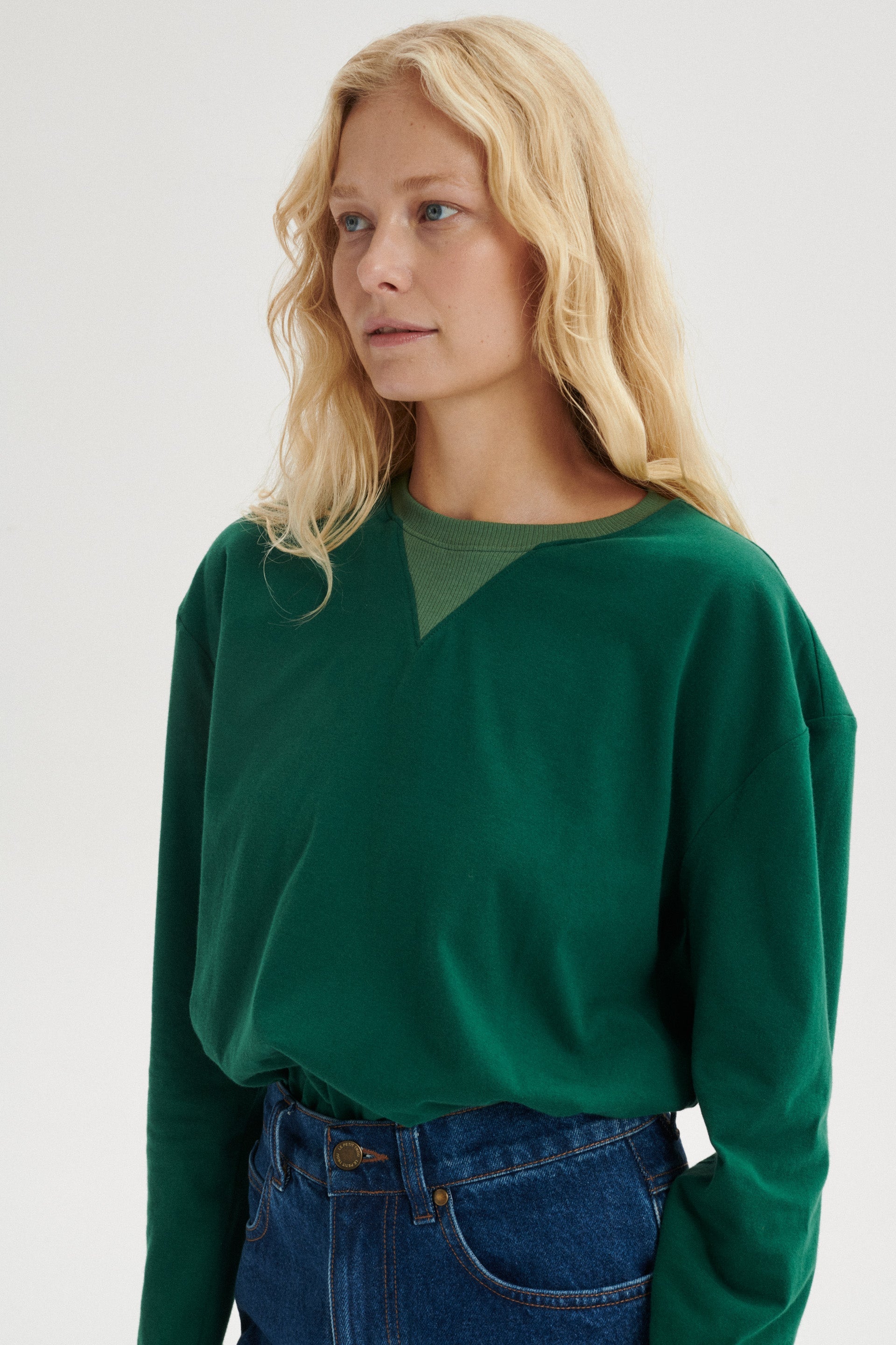 Soan Vintage longsleeve z subtelnymi poduszkami