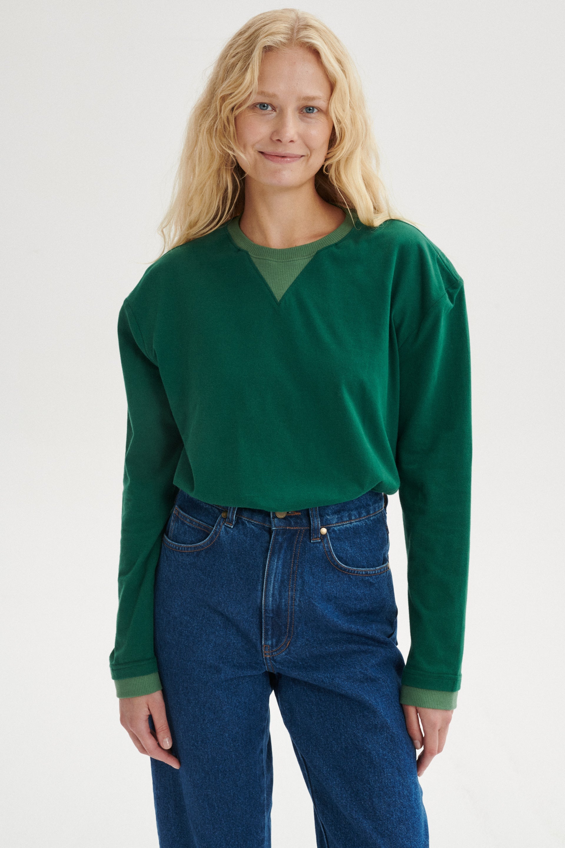 Soan Vintage longsleeve z subtelnymi poduszkami