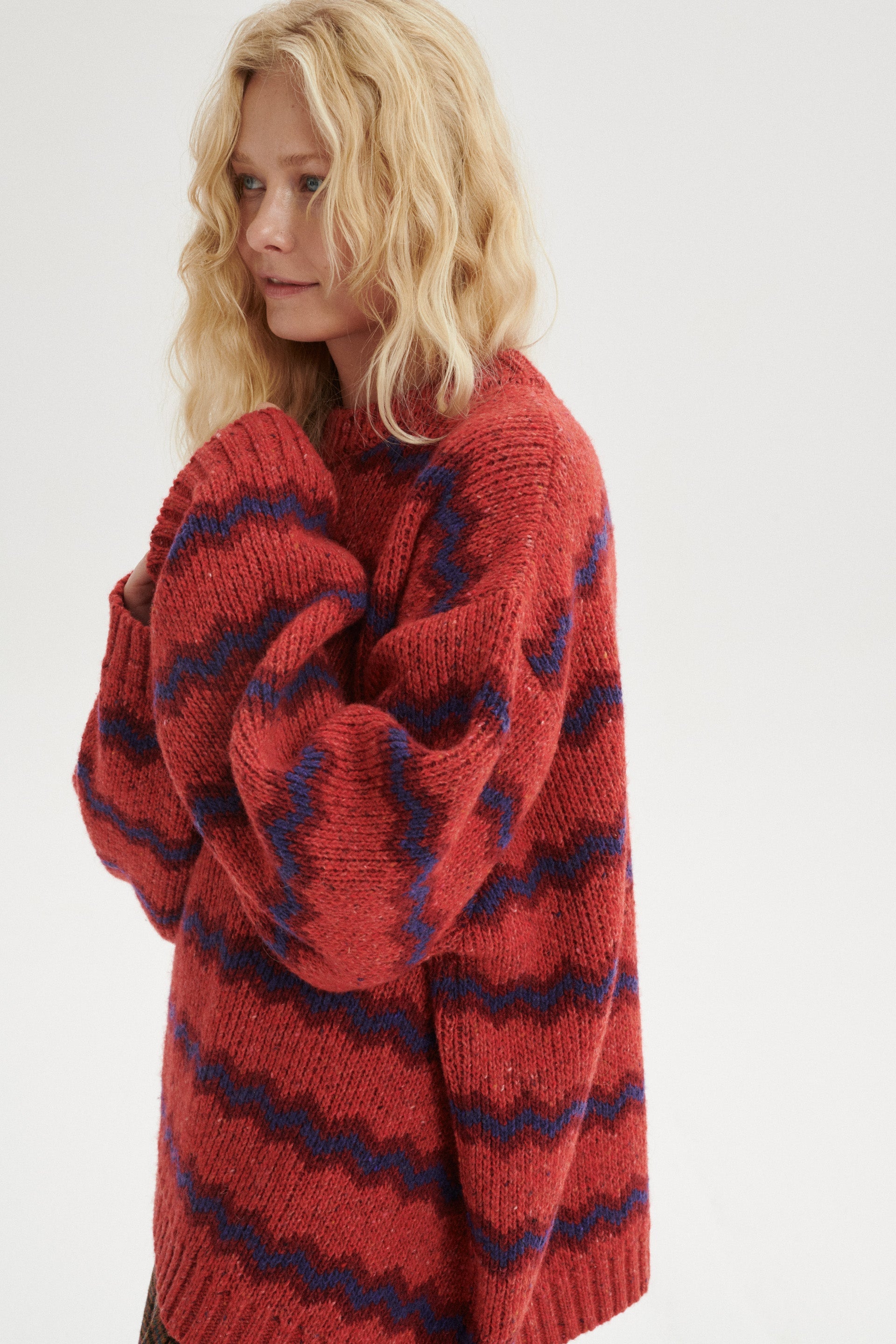 Romain Luźny wełniany sweter