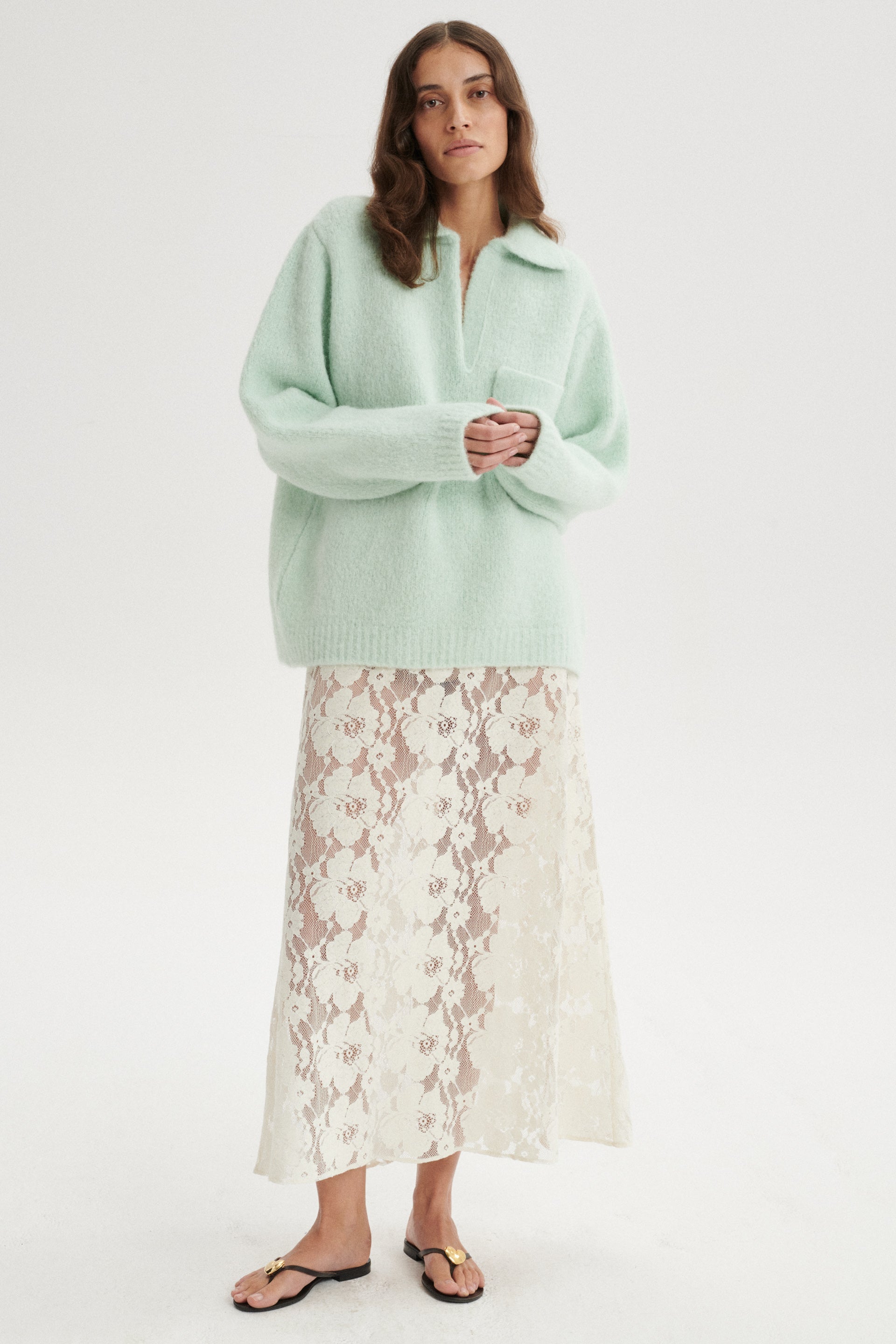 Augustin Sweter z baby alpaki