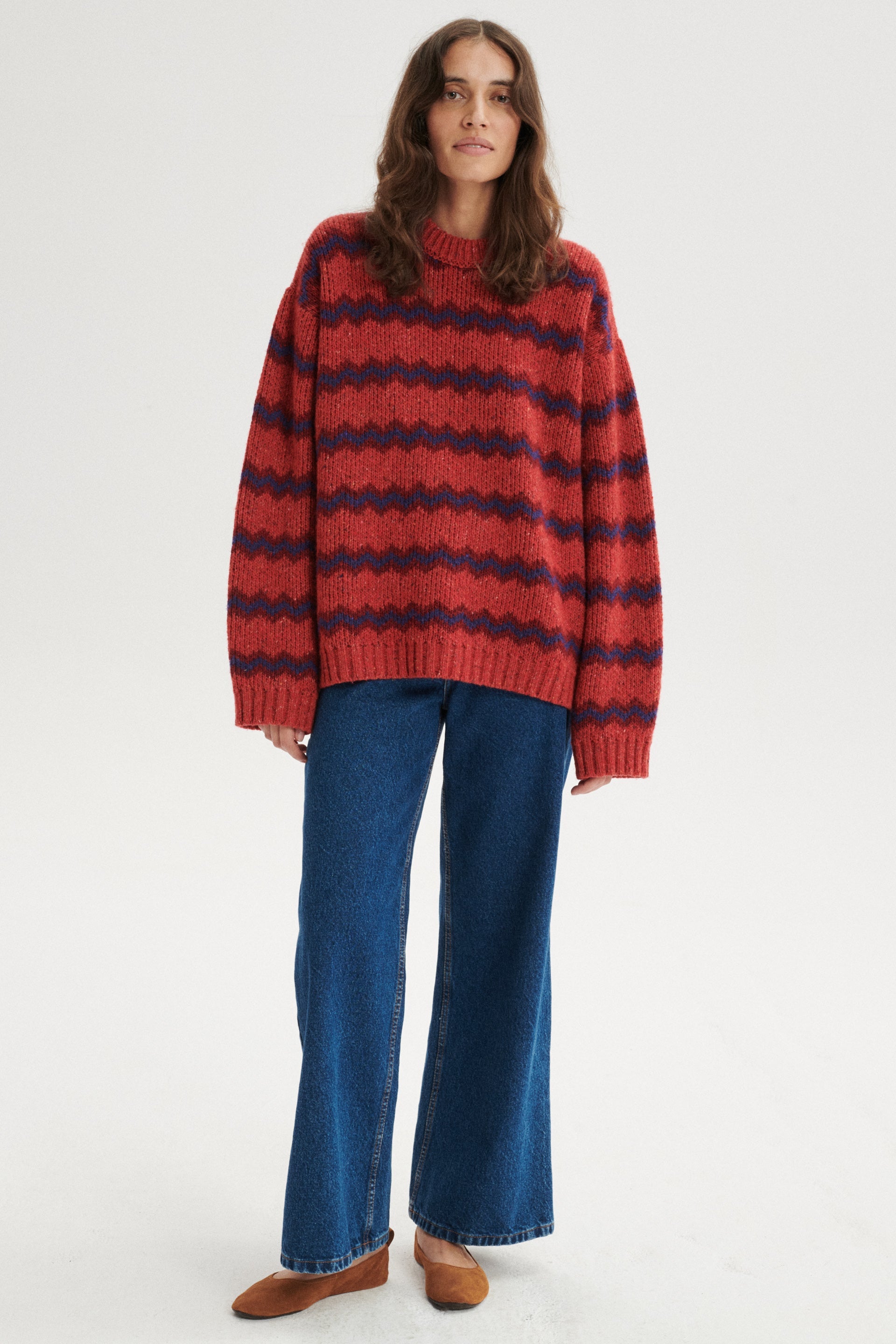 Romain Luźny wełniany sweter