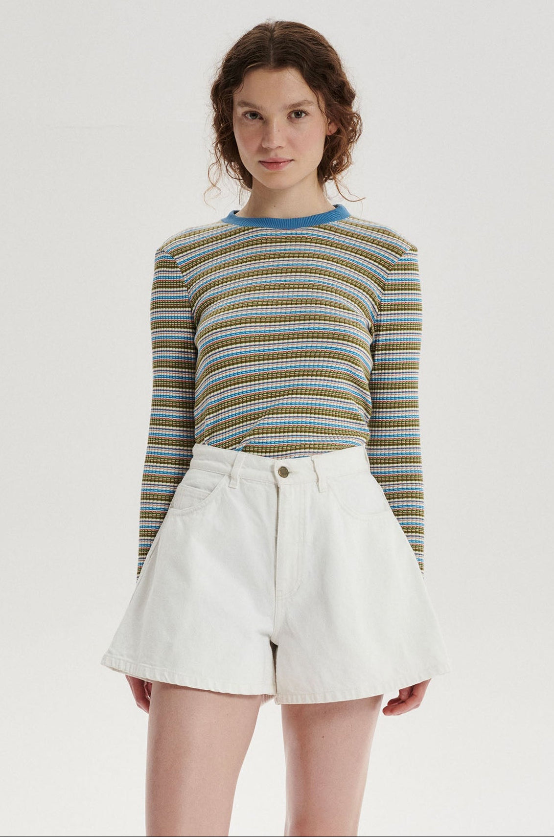 Jacob Denim Szorty - white