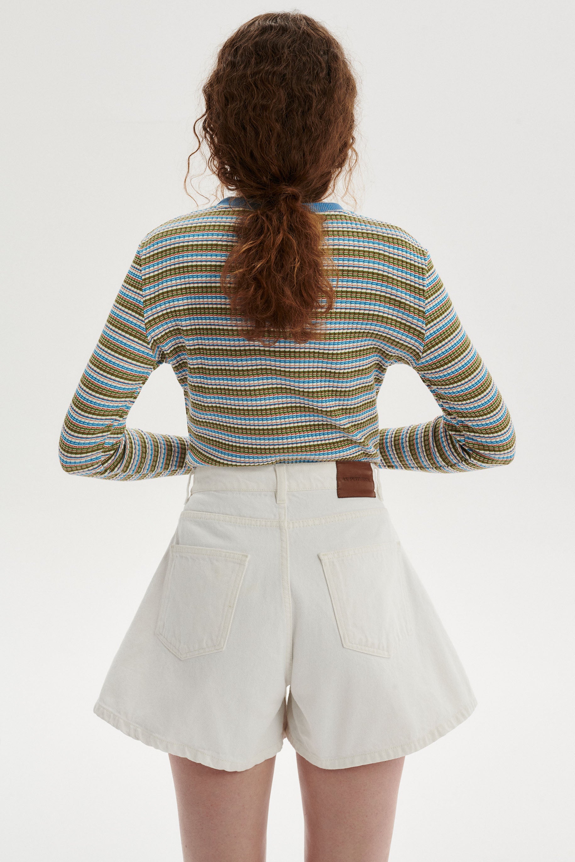 Jacob Denim Szorty - white