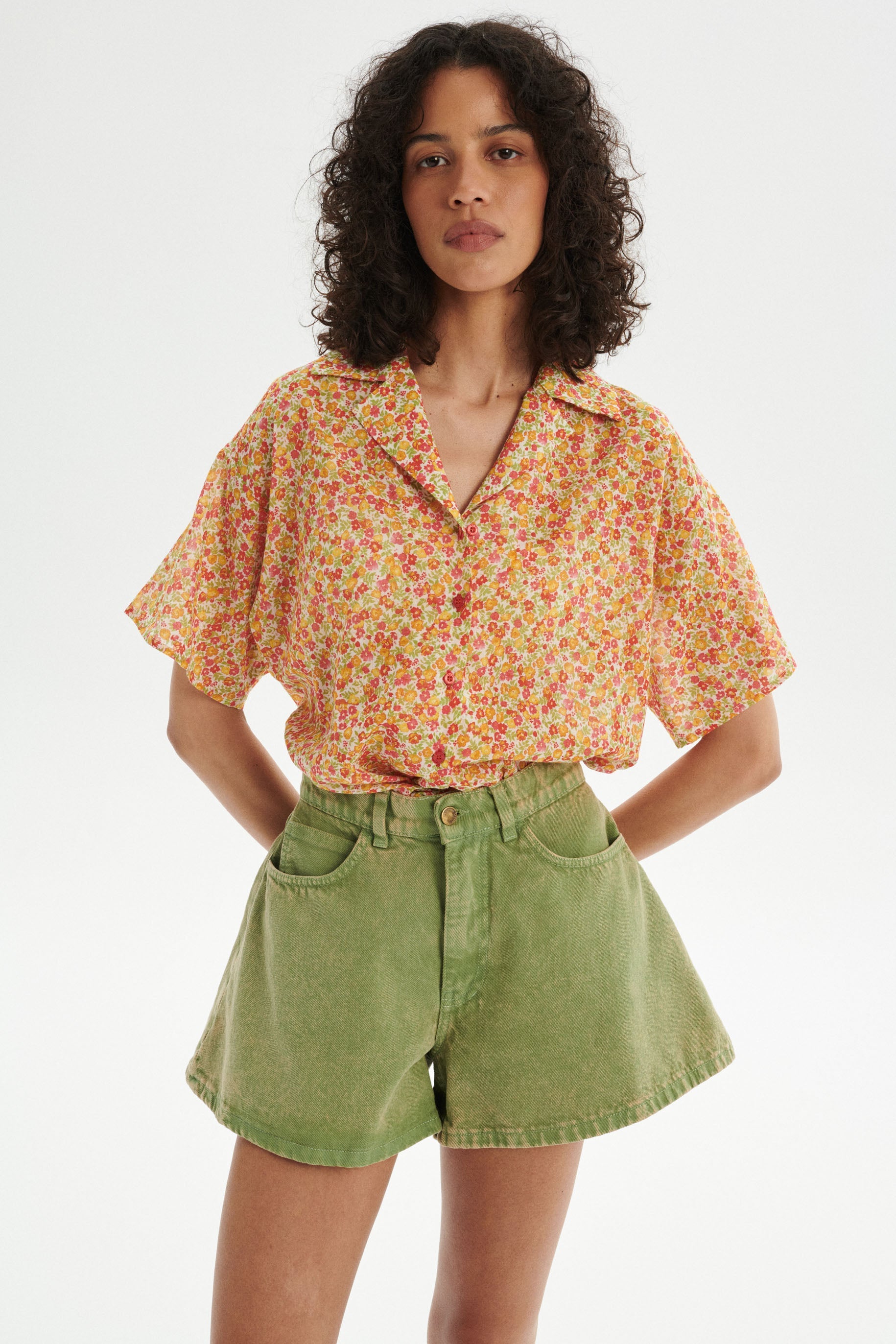 Jacob Denim Szorty - green