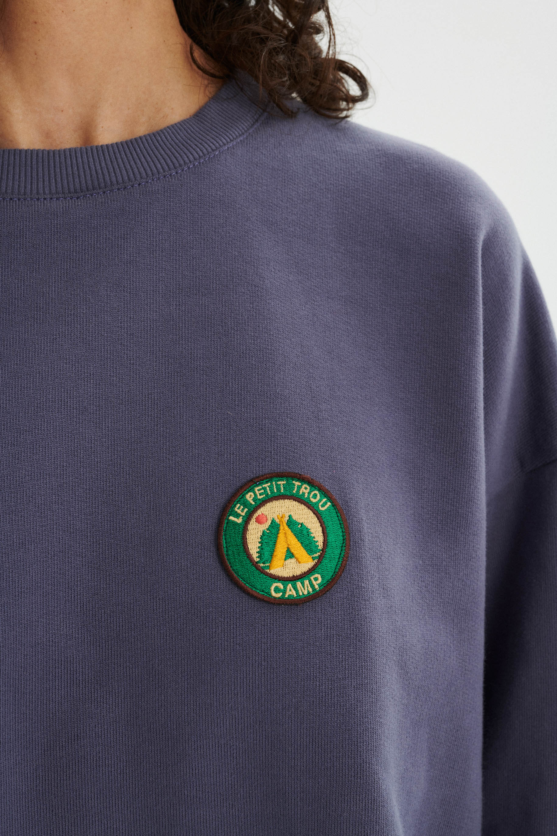 Camp Bawełniana bluza o luźnym kroju