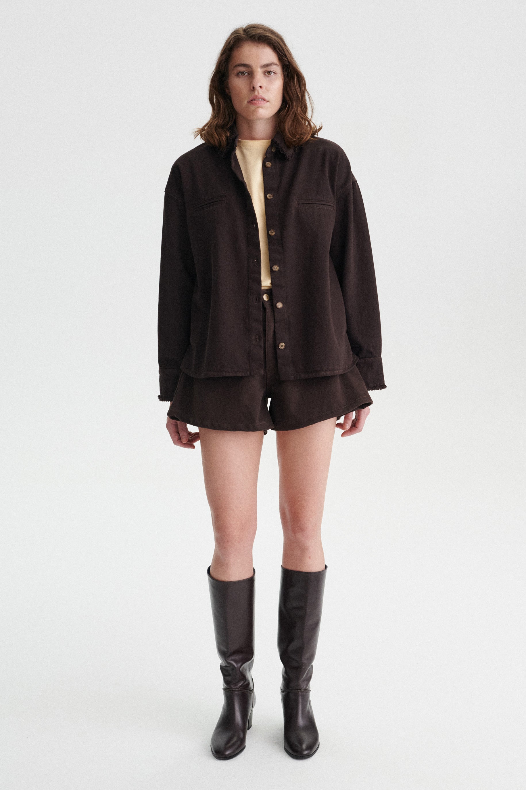 Jacob Denim Szorty - brown