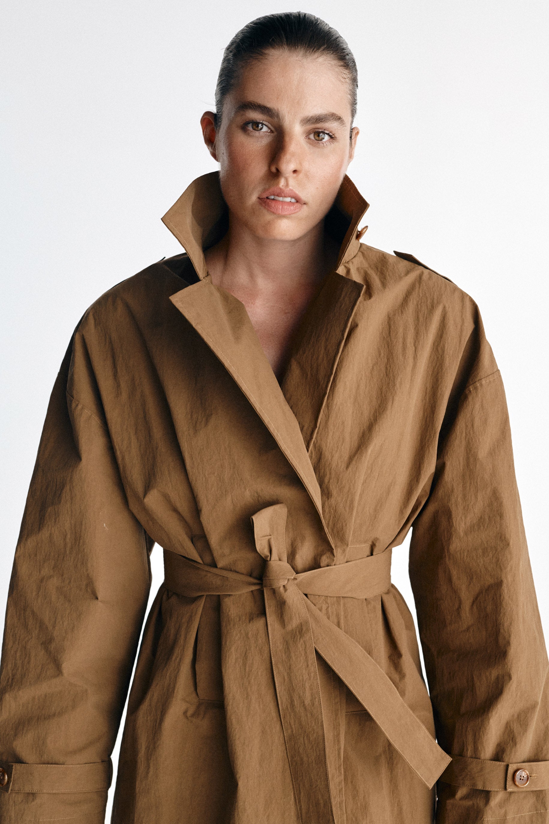 Boniface Płaszcz oversize water-repellent z aplikacją serca