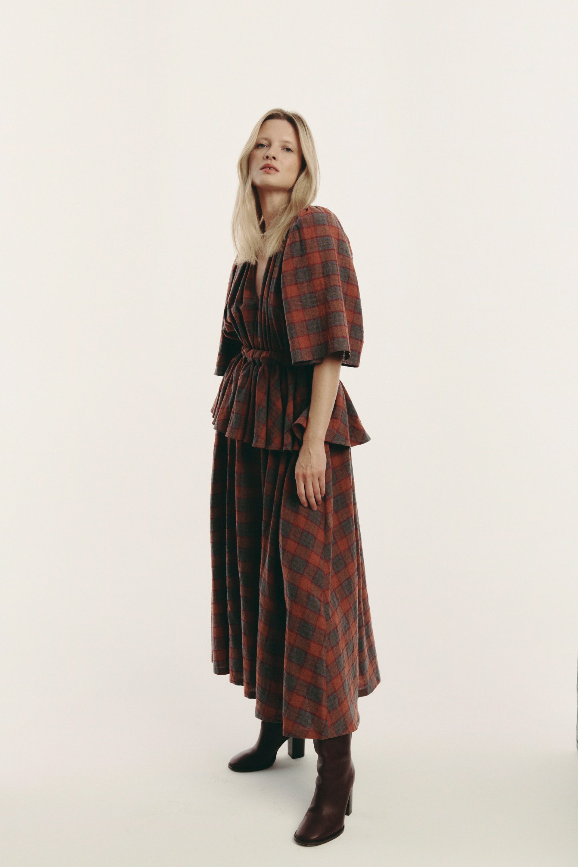 Paola sukienka - checked