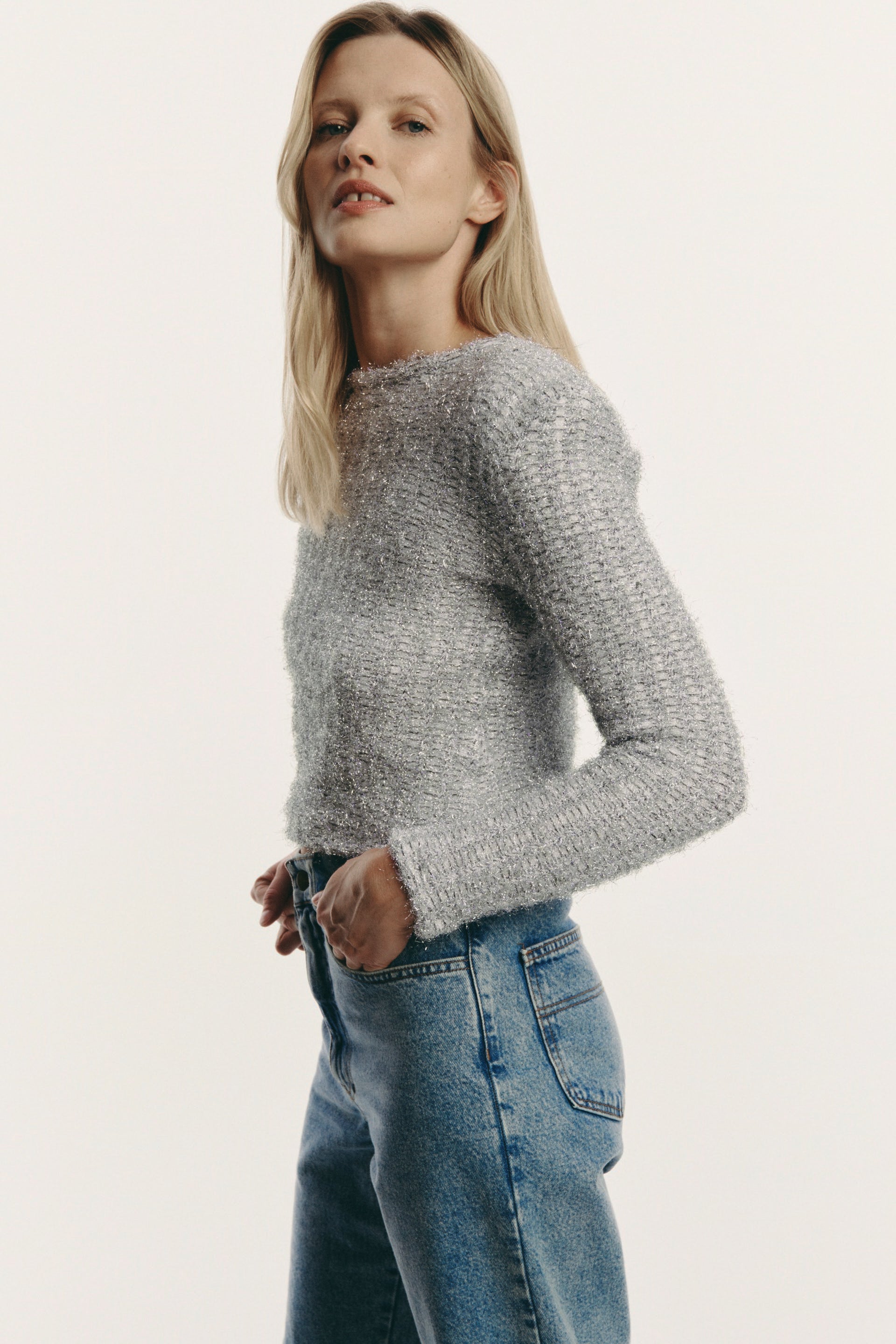 Marcello sweter - silver