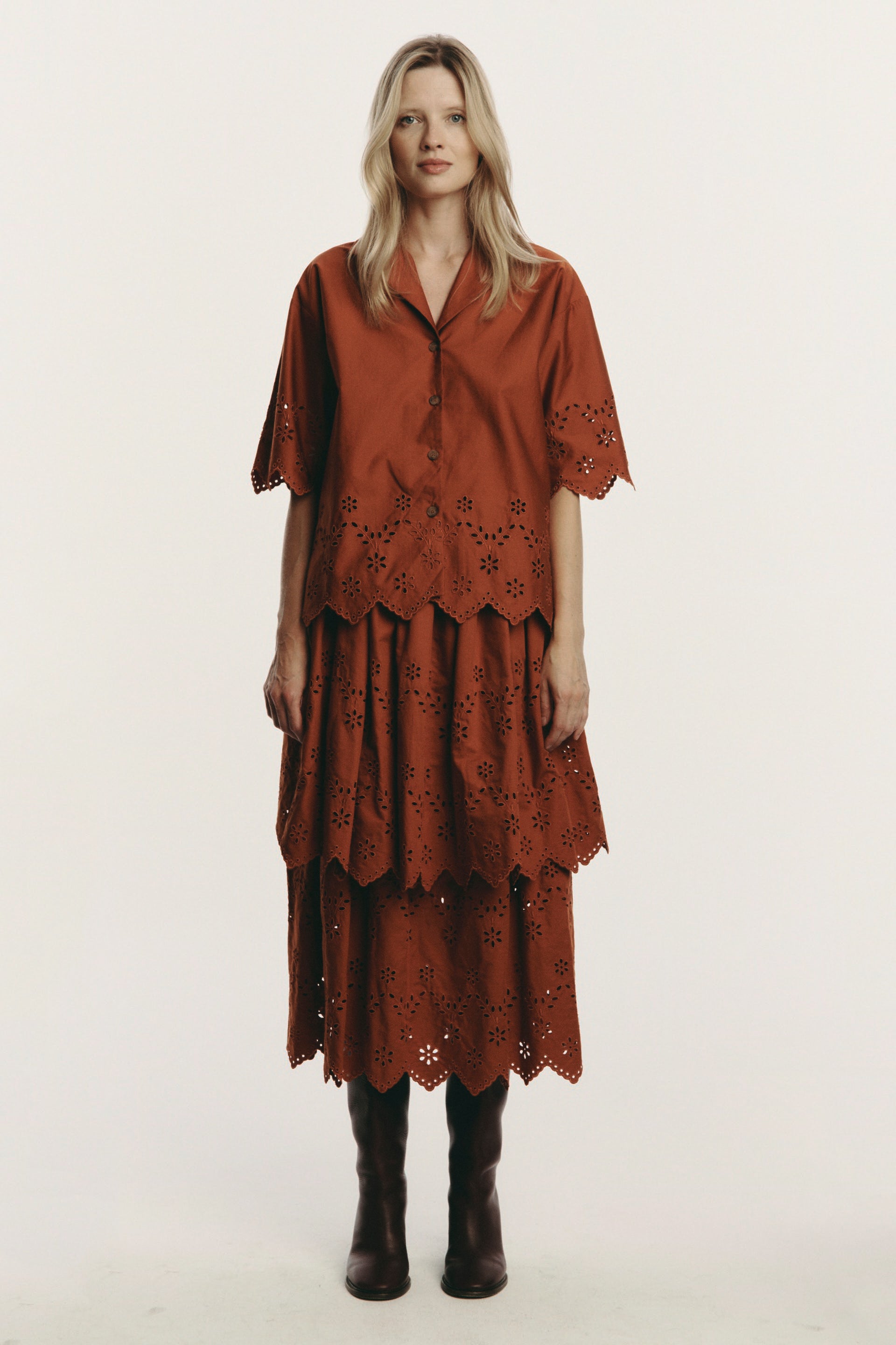 Elio koszula - brick