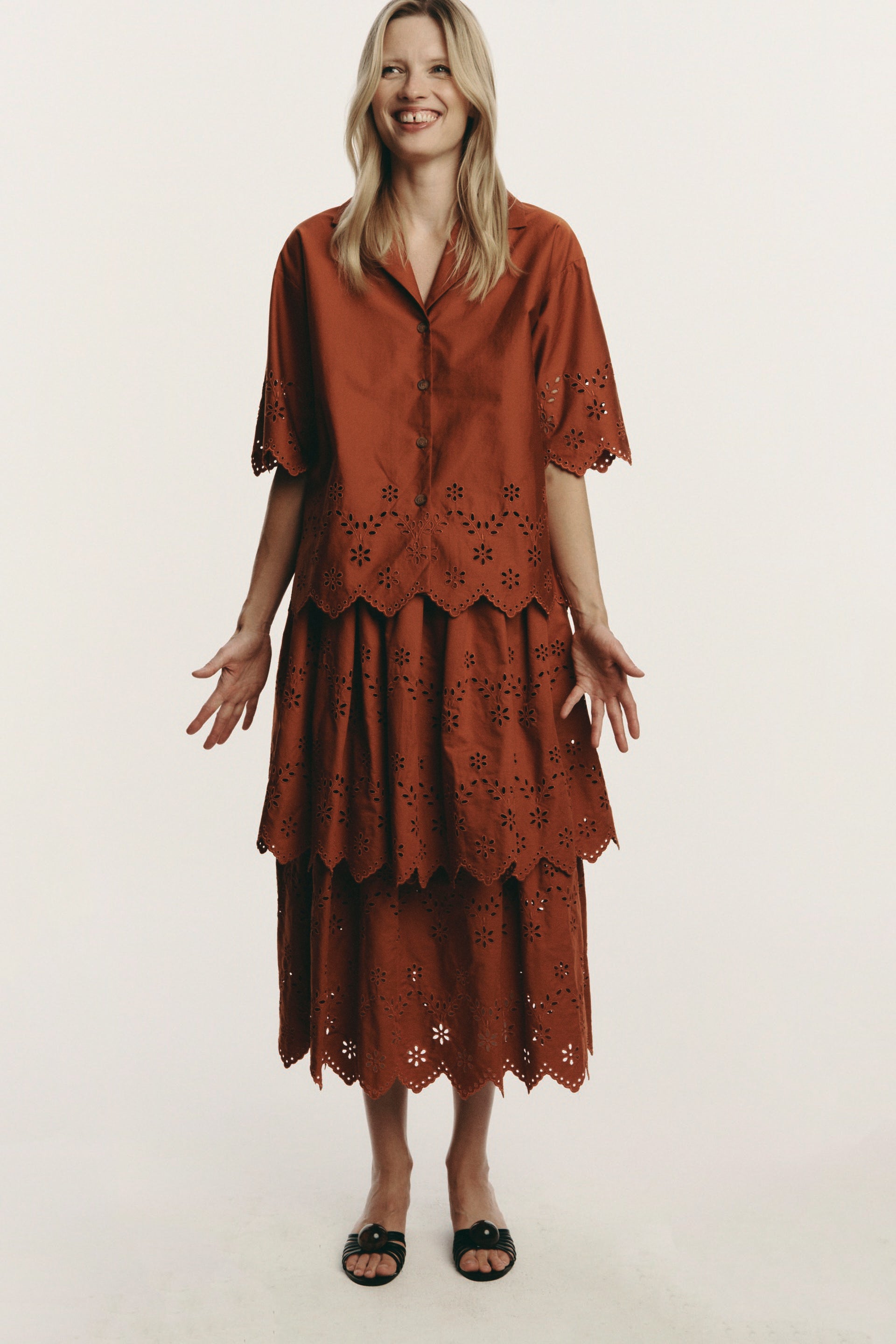 Elio koszula - brick