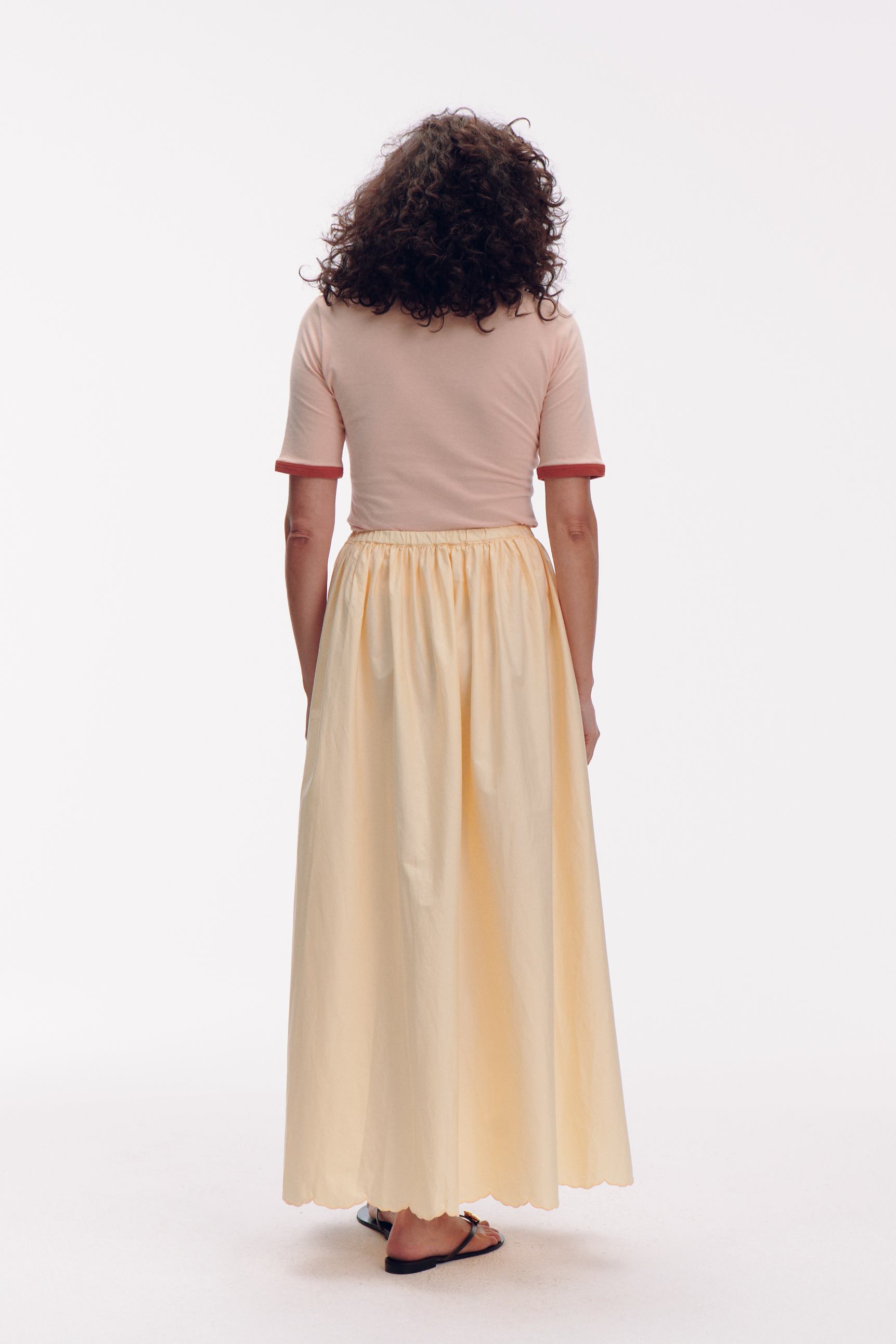 Philippe Bawełniany top - peach