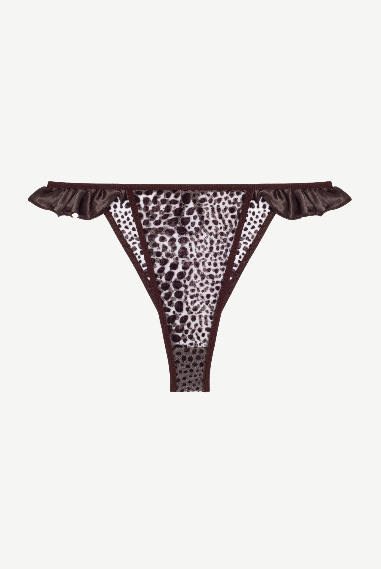 PANTHÈRE figi z falbanami i satyną