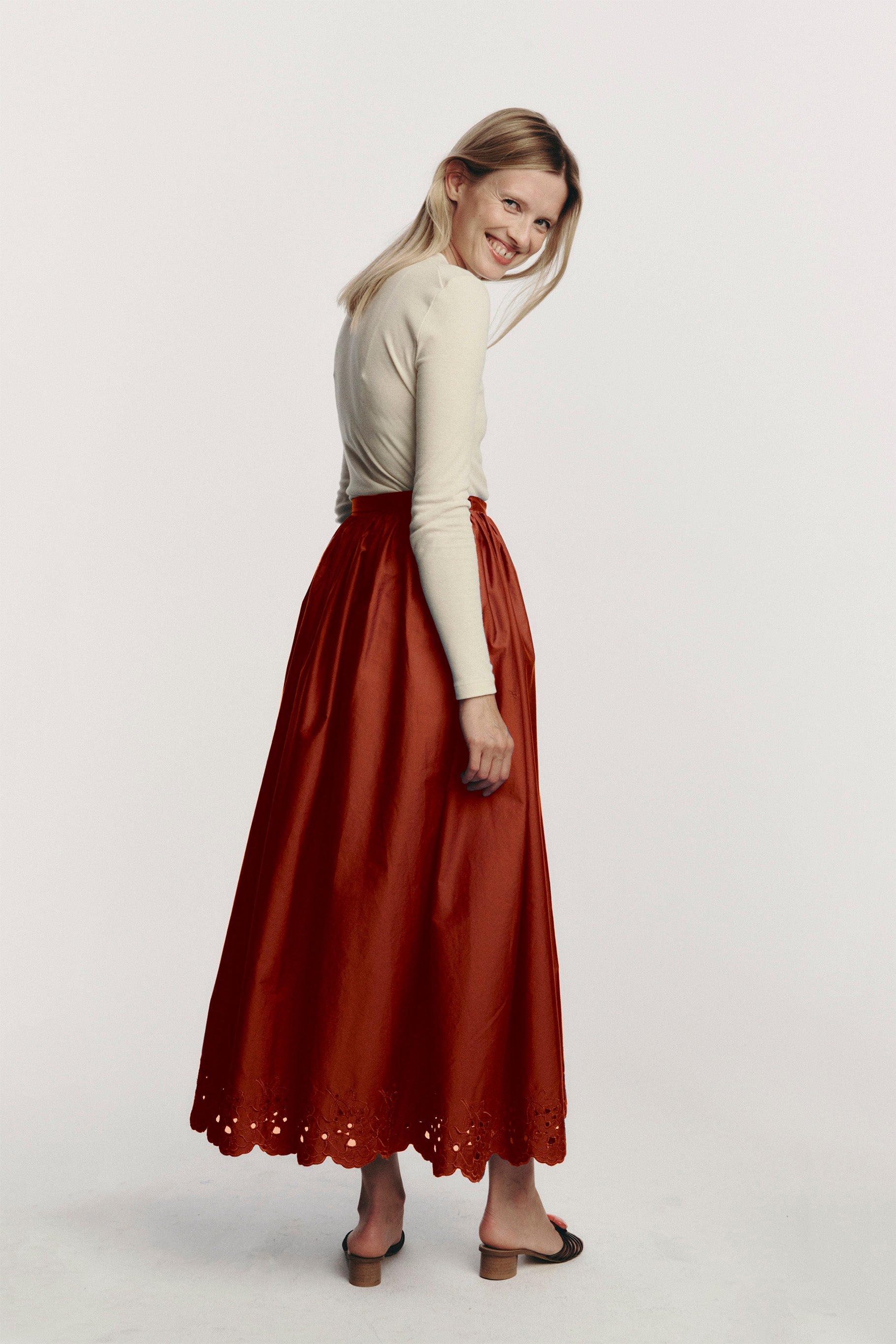 Camille spódnica - brick