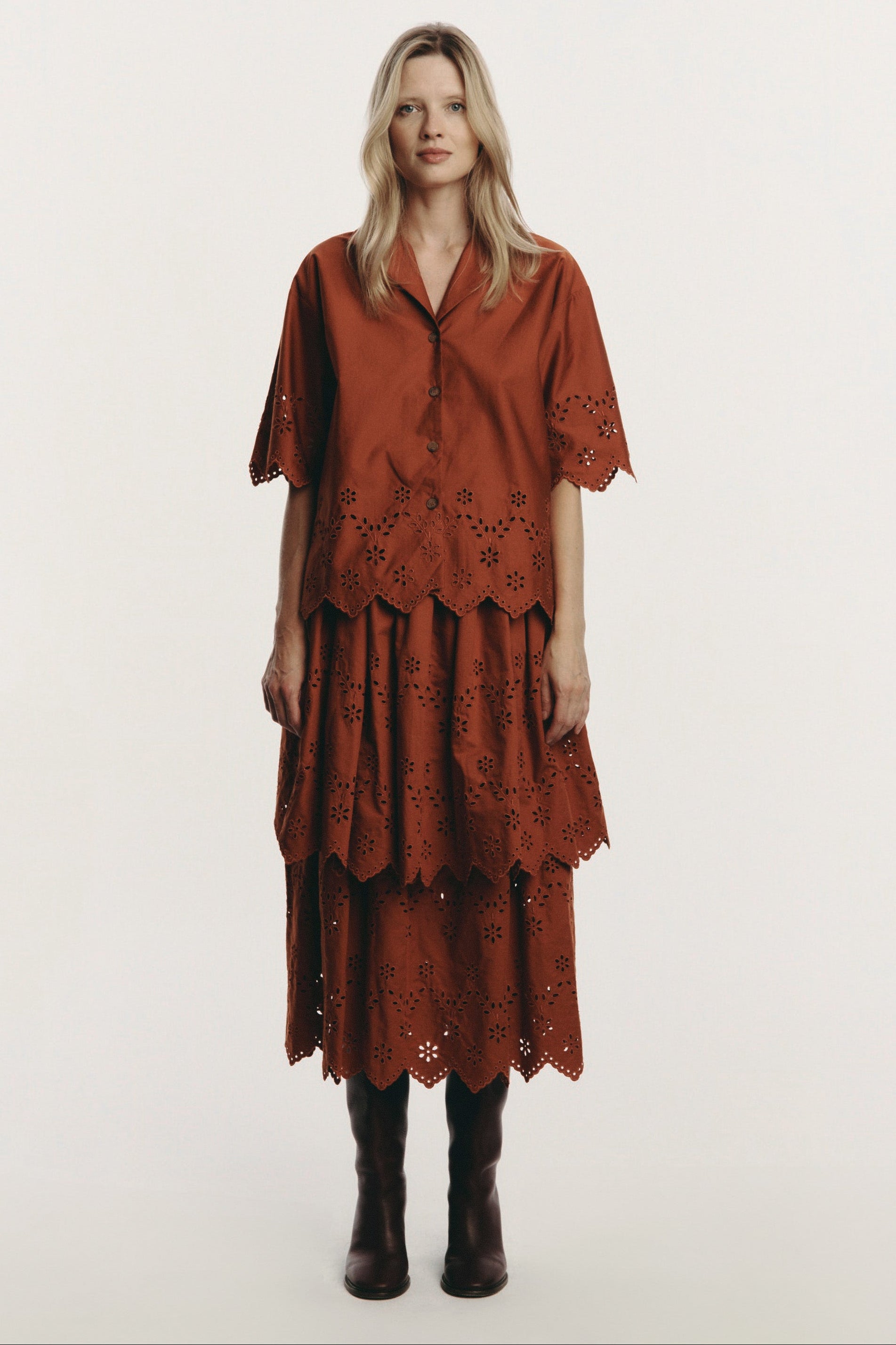 Elio koszula - brick