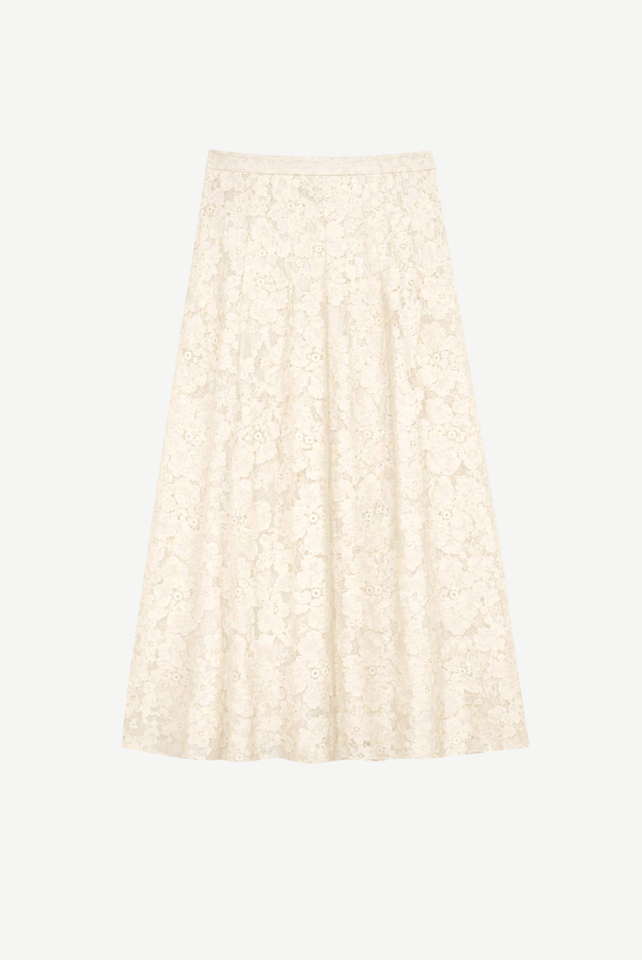 Arthur Spódnica koronkowa maxi - cream