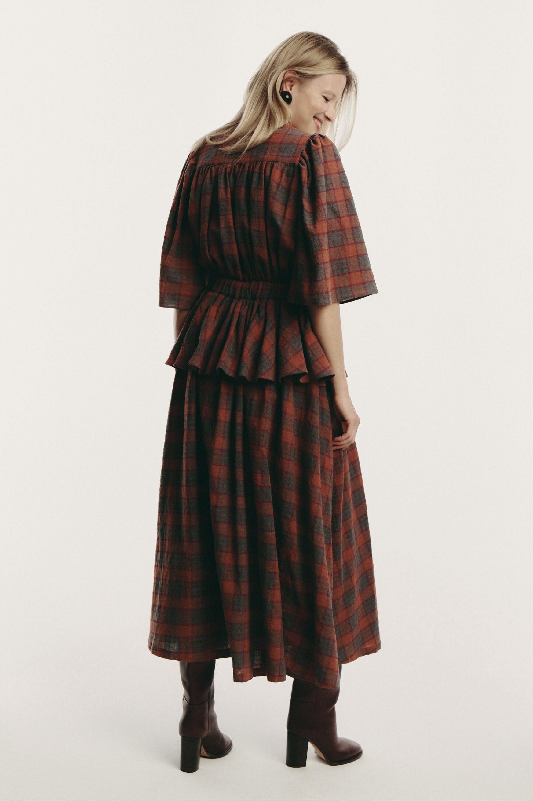 Paola sukienka - checked