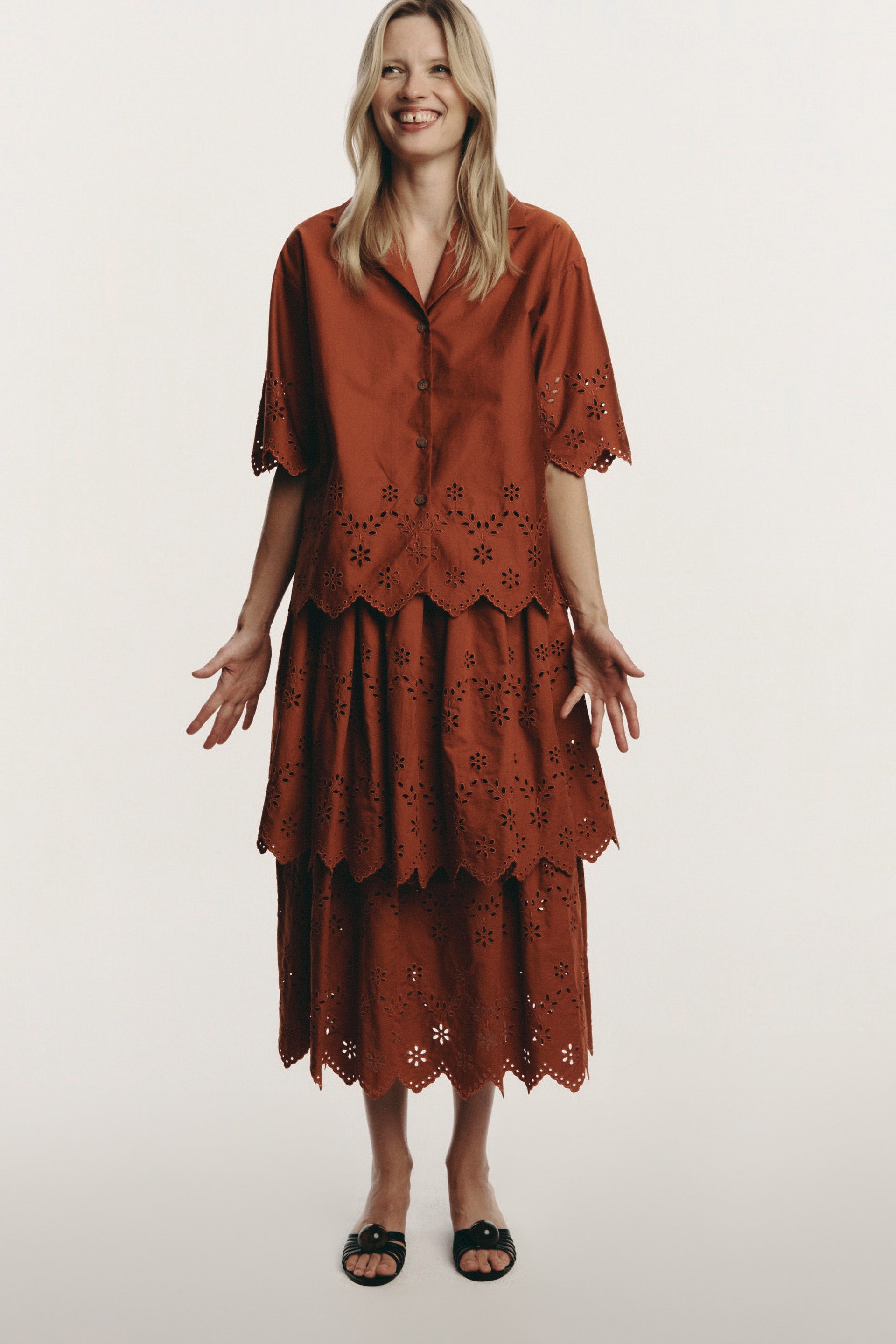 Elio koszula - brick