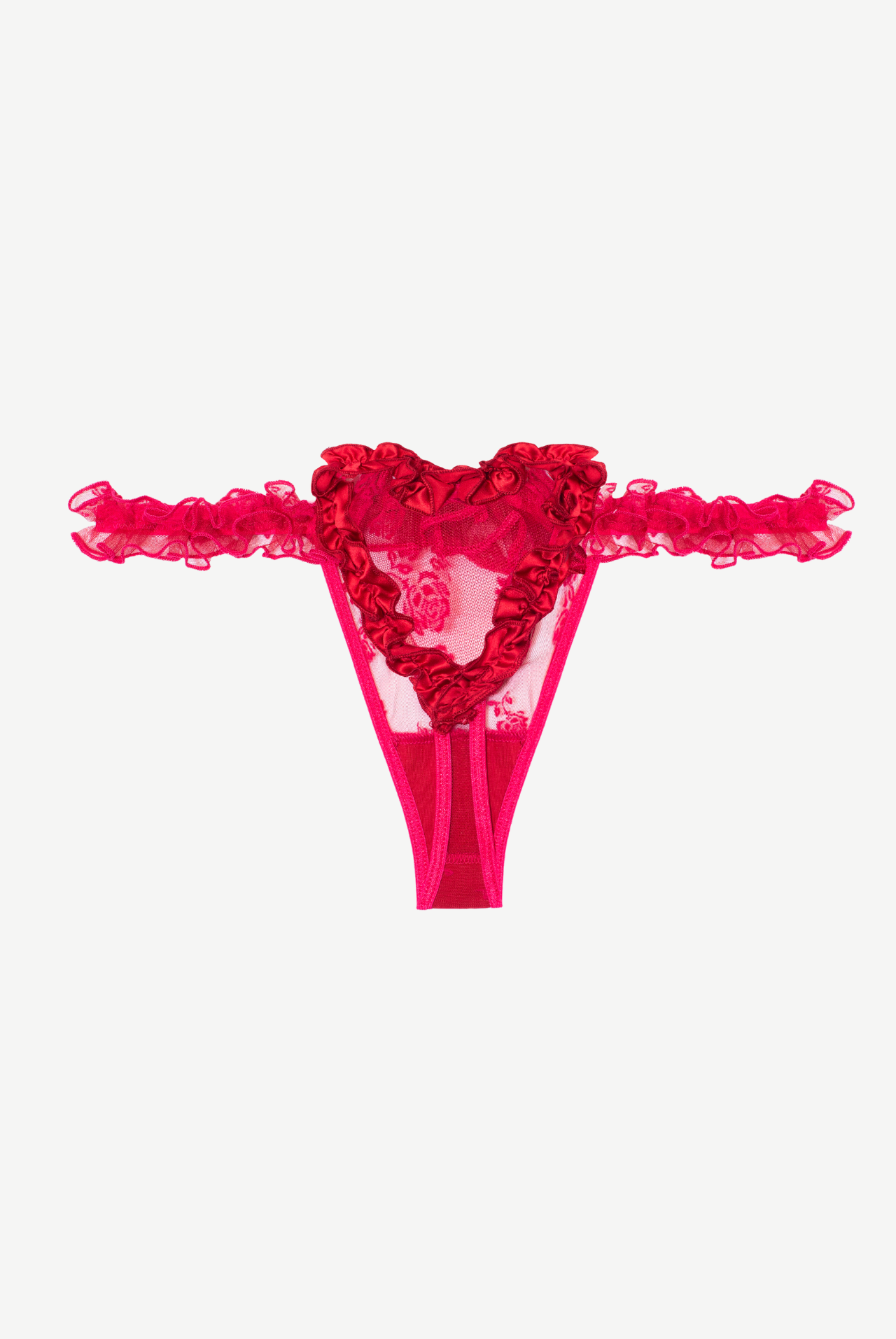 ROSE stringi z sercem i satyną