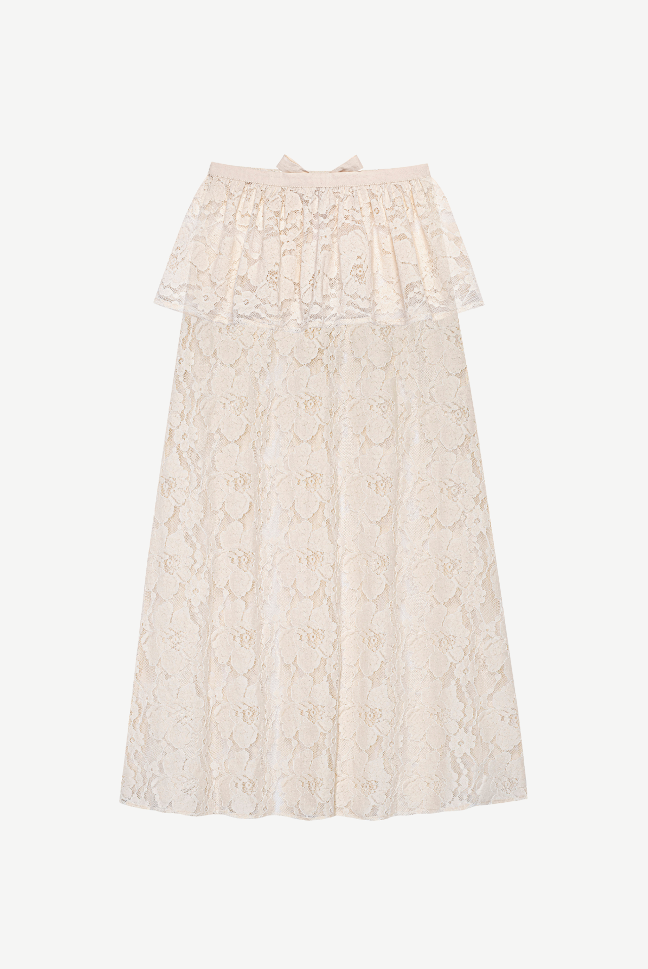 Bernard Spódnica koronkowa maxi z odpinaną baskinką