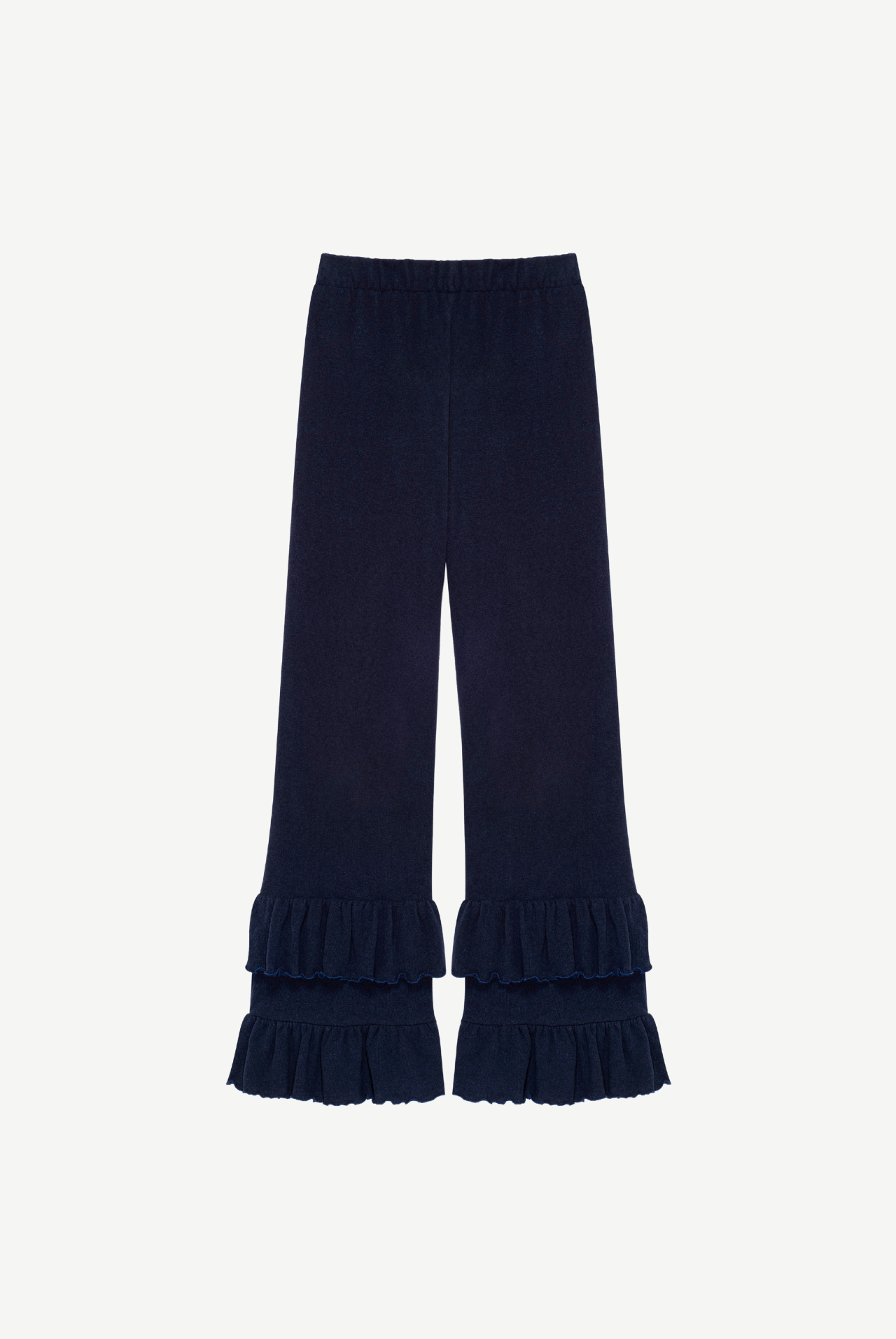 Malone Spodnie z czesanej bawełny - navy blue