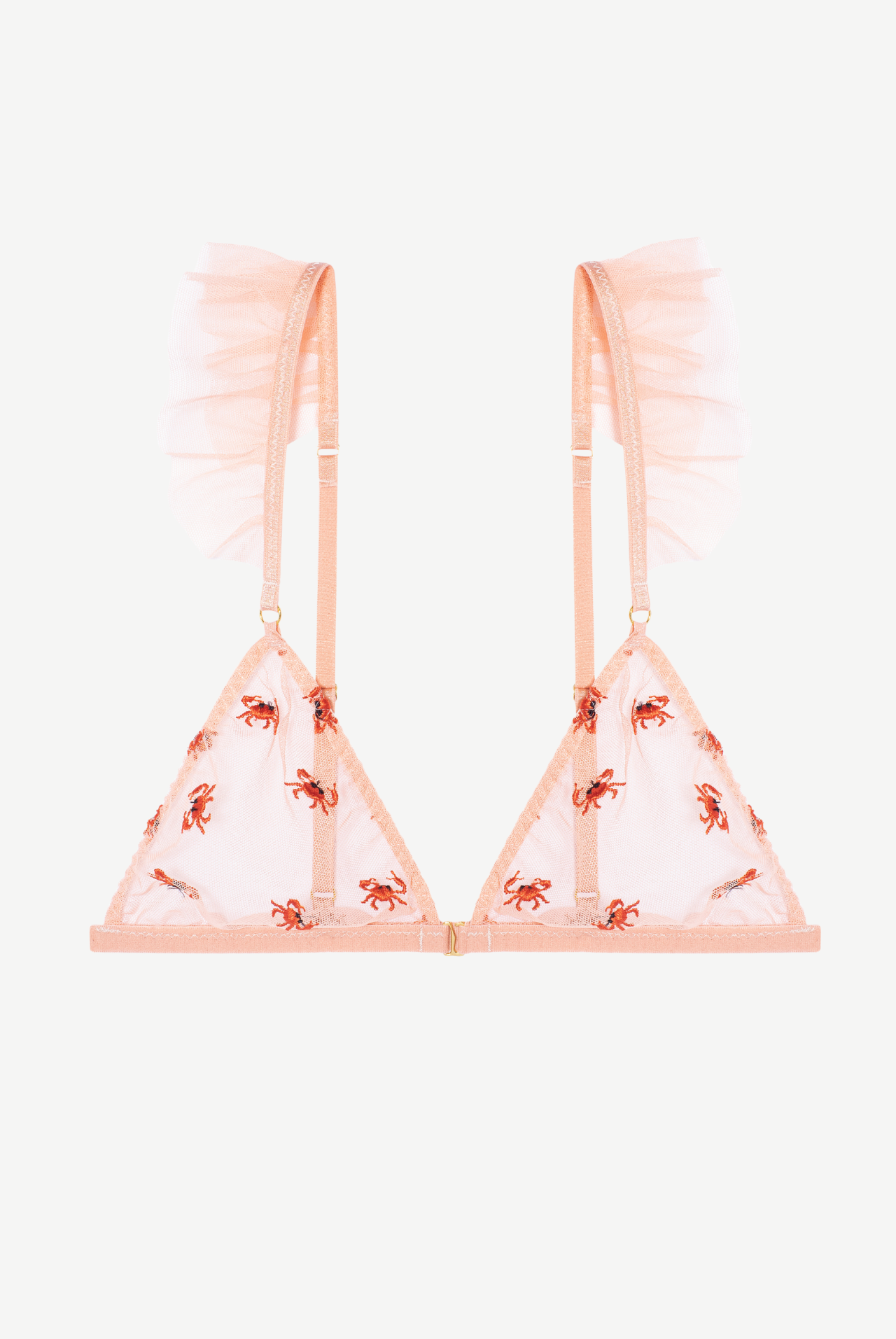 CRABE trójkątny stanik z falbankami