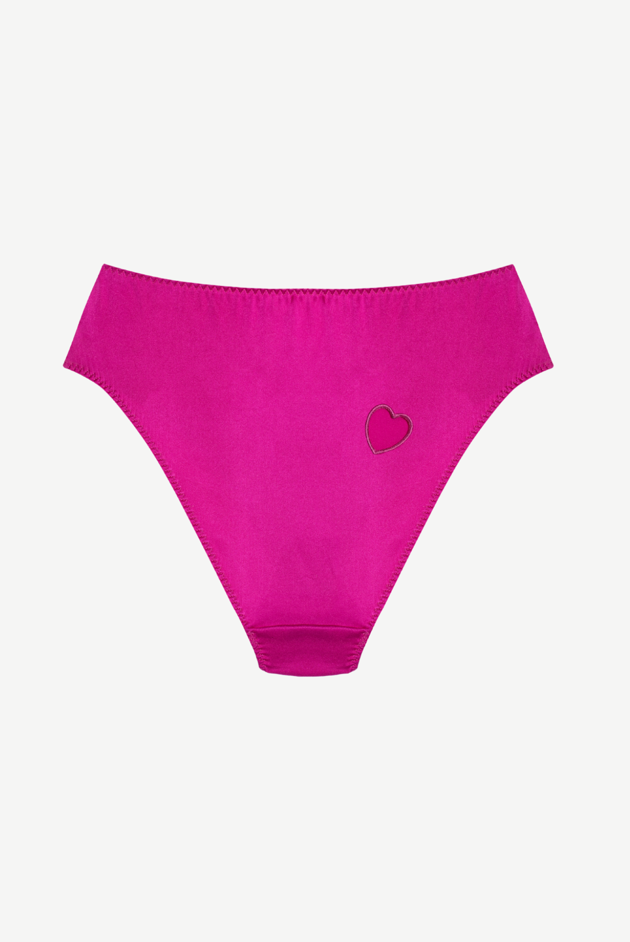 MADONNA figi satynowe z wysokim stanem - pink