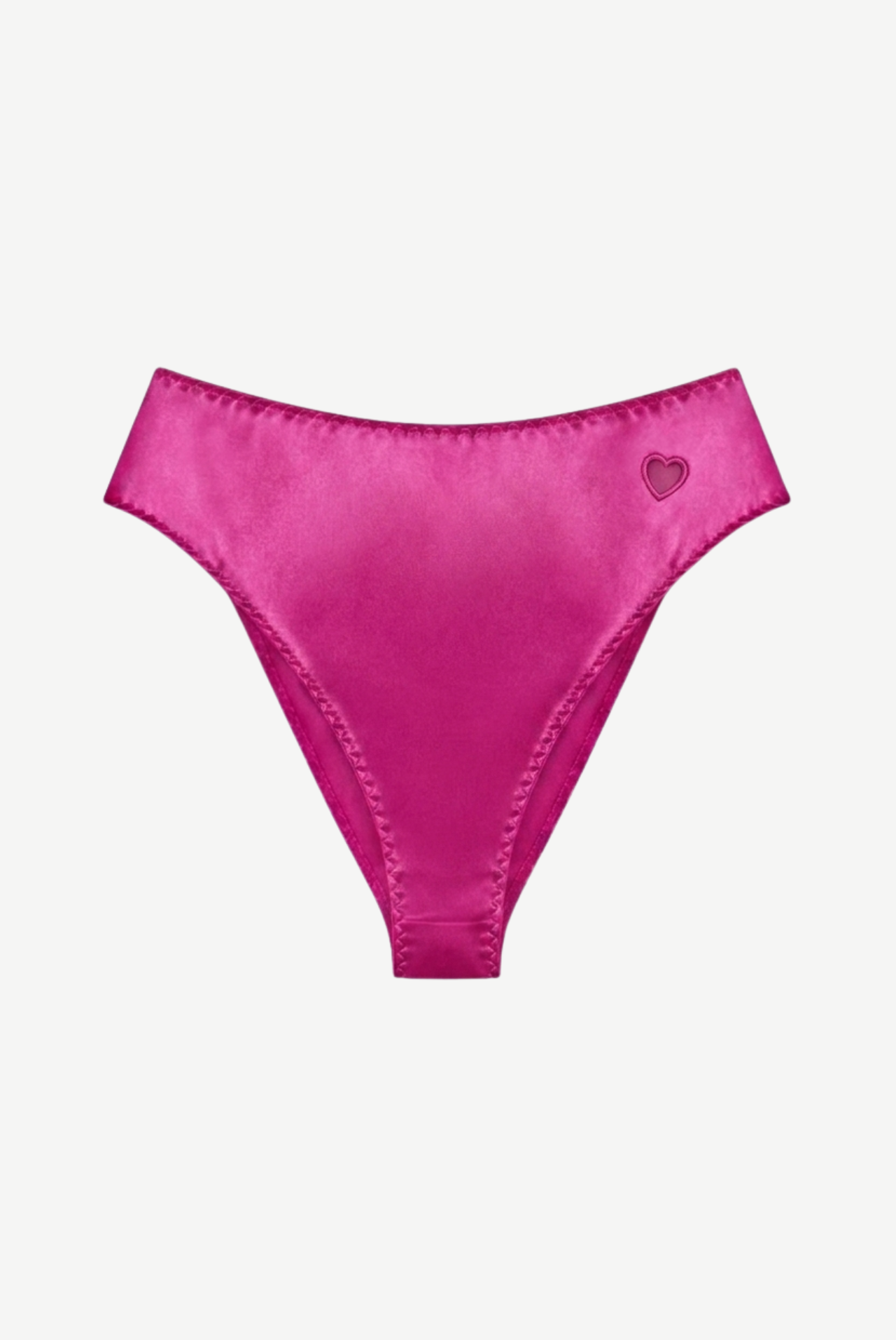 MADONNA figi satynowe z wysokim stanem - pink
