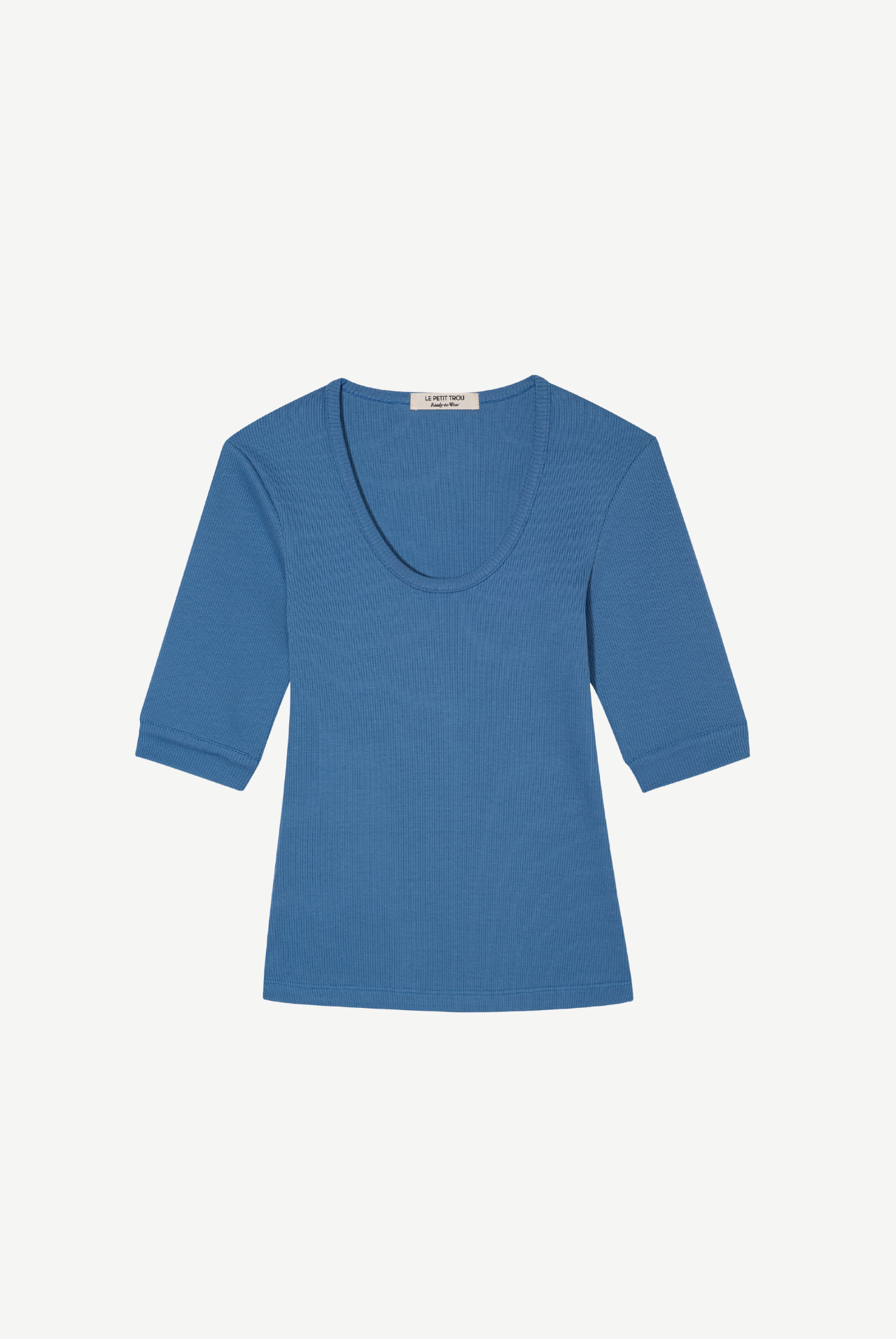 Philippe Bawełniany top - blue