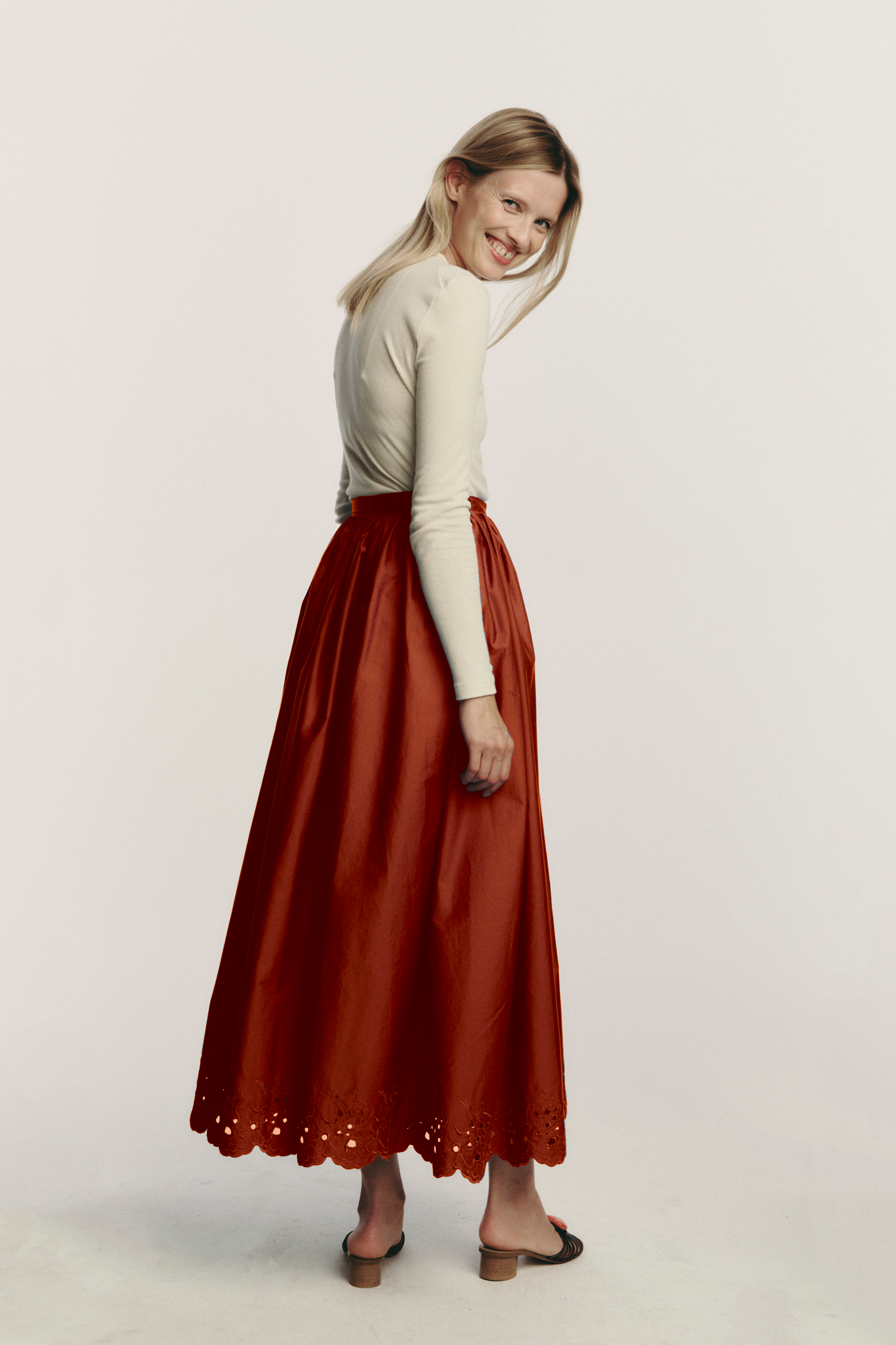 Camille spódnica - brick